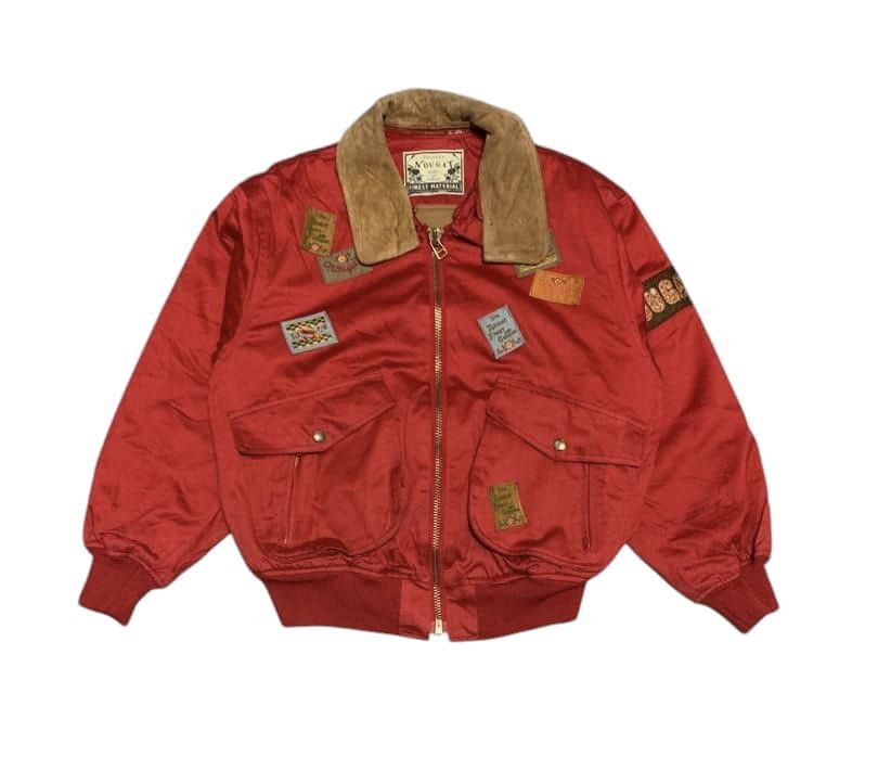 Japanese Brand Vintage Japanese Nougat Patches Bomber Jacket Nice Design Size US M / EU 48-50 / 2 - 1 Thumbnail