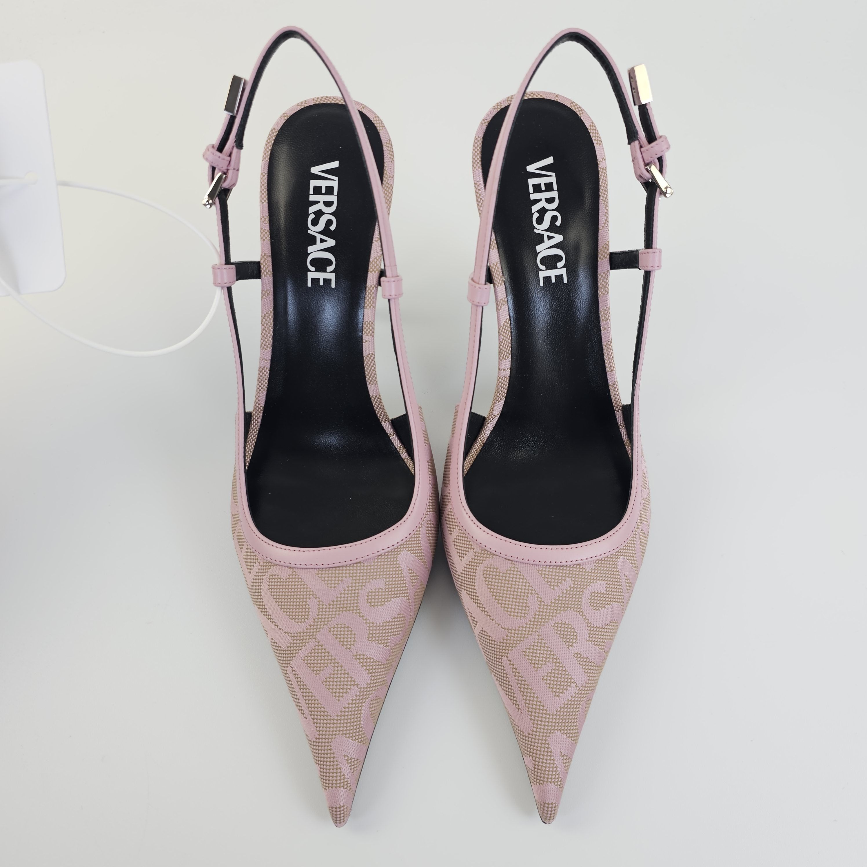 Versace Versace Greca 95mm Pink Slingback Pumps New Size US 9 / IT 39 - 9 Thumbnail