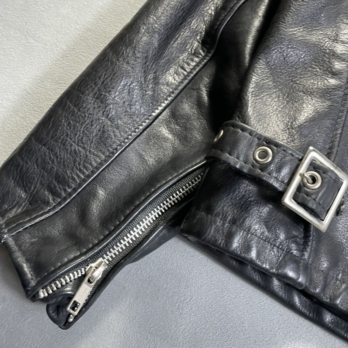 Schott Schott 141 Cowhide Leather Single Riders Jacket Blouson Size US XS / EU 42 / 0 - 15 Thumbnail