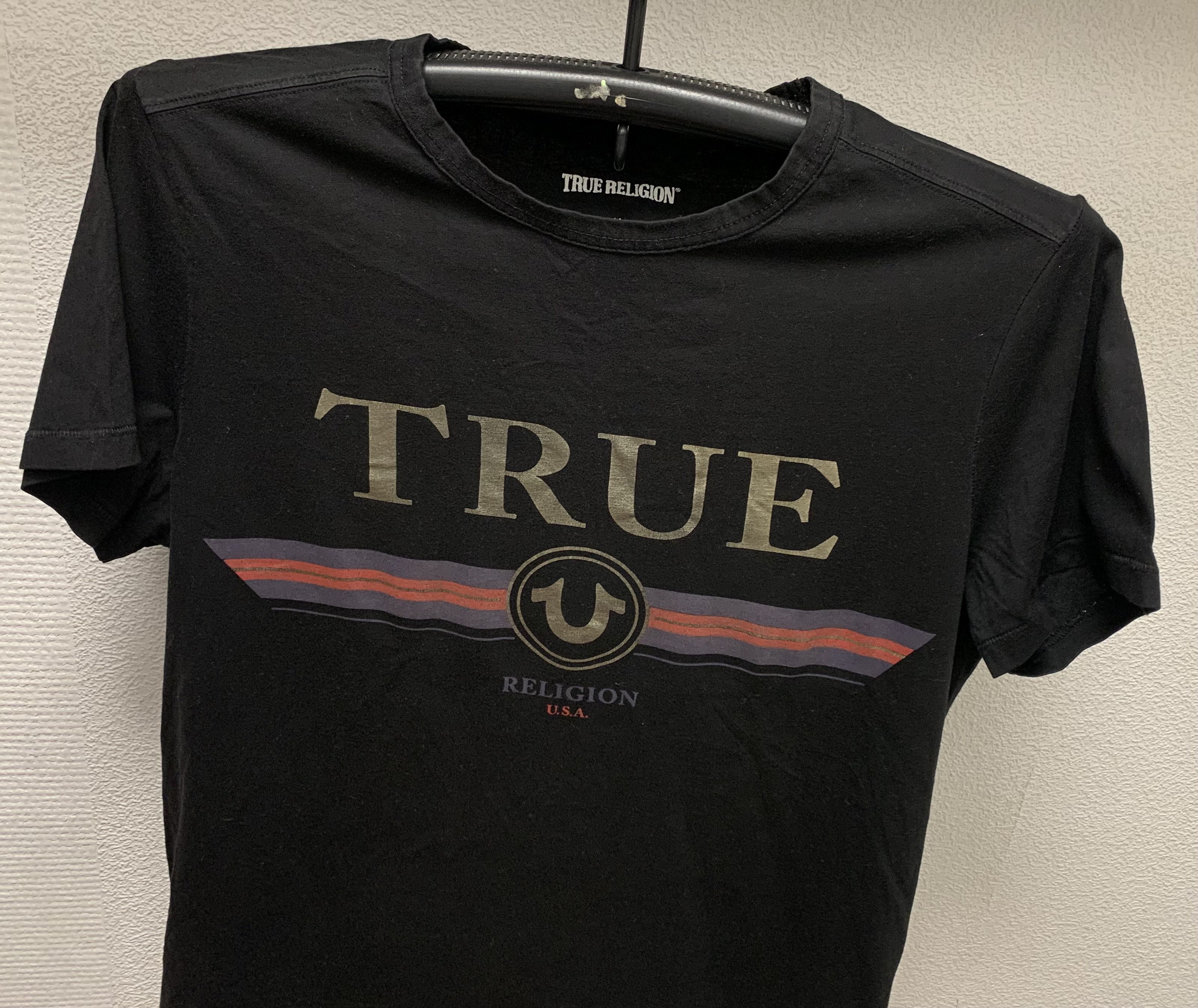 True Religion True religion usa black t-shirt big logo Xl Size US XL / EU 56 / 4 - 4 Thumbnail