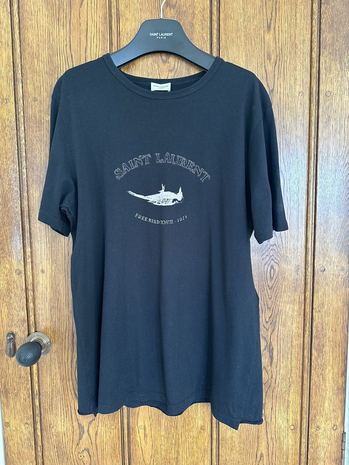 Ysl bird shirt new arrivals