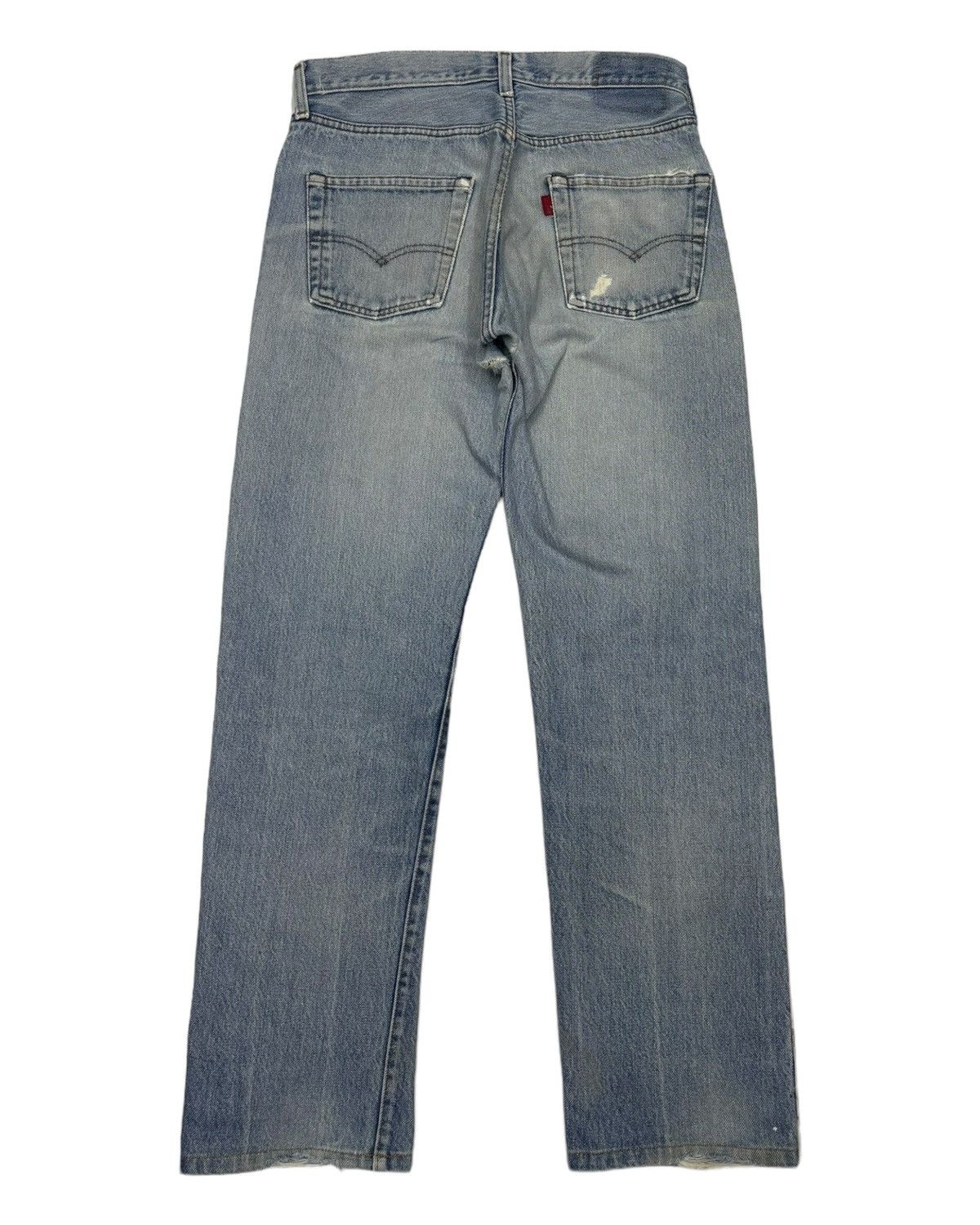 Levi's × Vintage Levis 501 Selvedge Button 558 Distress Denim Jean Size US 30 / EU 46 - 5 Thumbnail