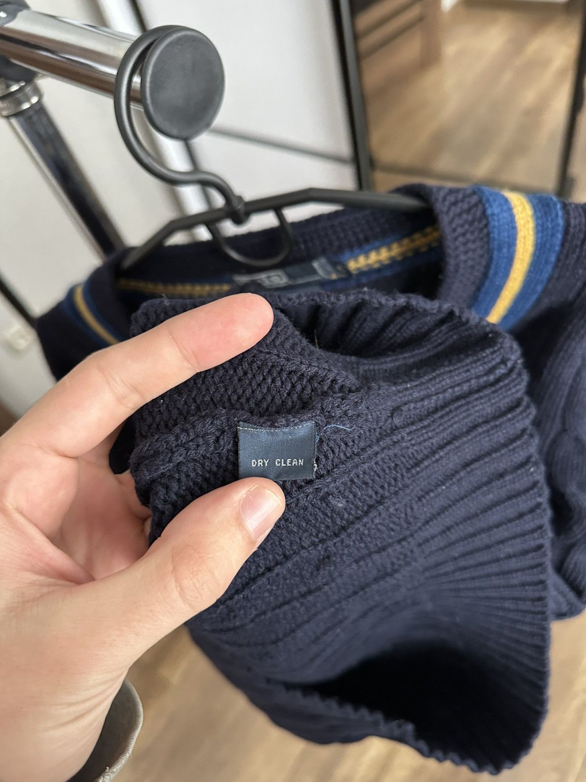 Polo Ralph Lauren Polo Ralph Lauren RL Vintage V-Neck Cable Wool Sweater 90s Size US L / EU 52-54 / 3 - 10 Thumbnail