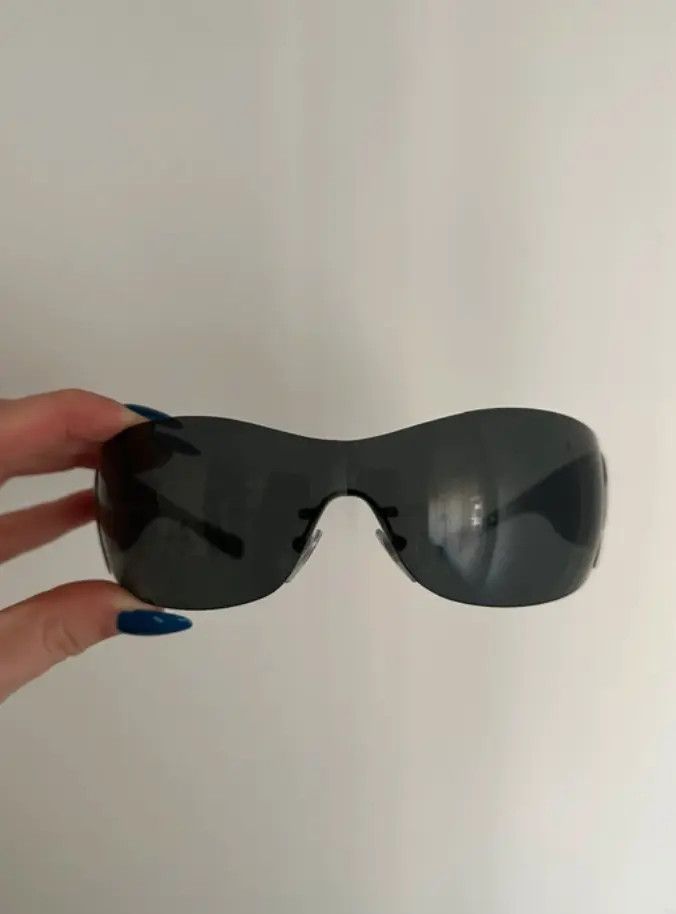 Prada PRADA Sunglasses 🇺🇸 TAX FREE Wrap Shield Flame Star Size ONE SIZE - 3 Thumbnail