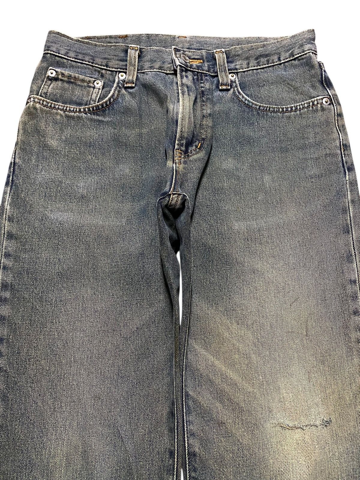 Japanese Brand Vintage Edwin E603R Japan Mud Wash Distressed Loose Jeans Size US 30 / EU 46 - 3 Thumbnail