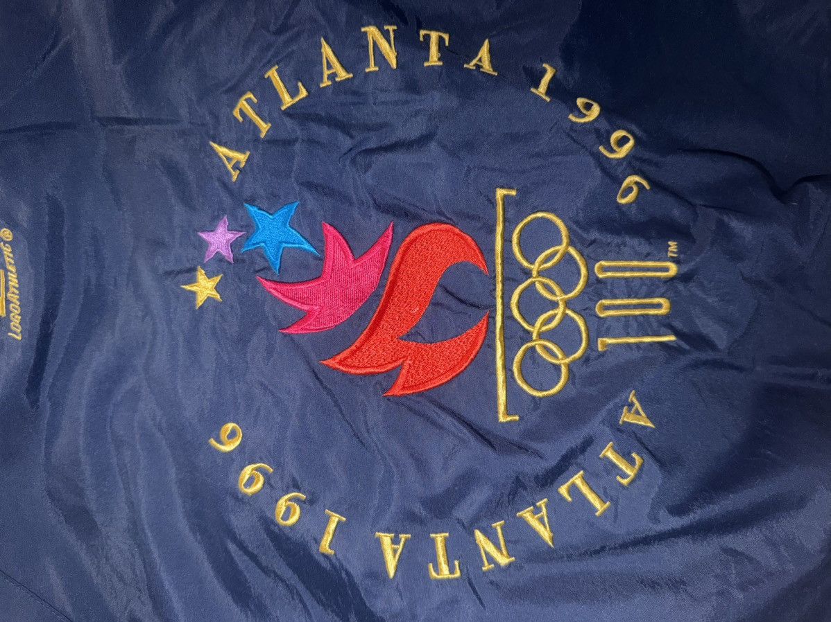 Logo Athletic Vintage 1996 Olympics Atlanta - Navy blue windbreaker Size US L / EU 52-54 / 3 - 6 Thumbnail