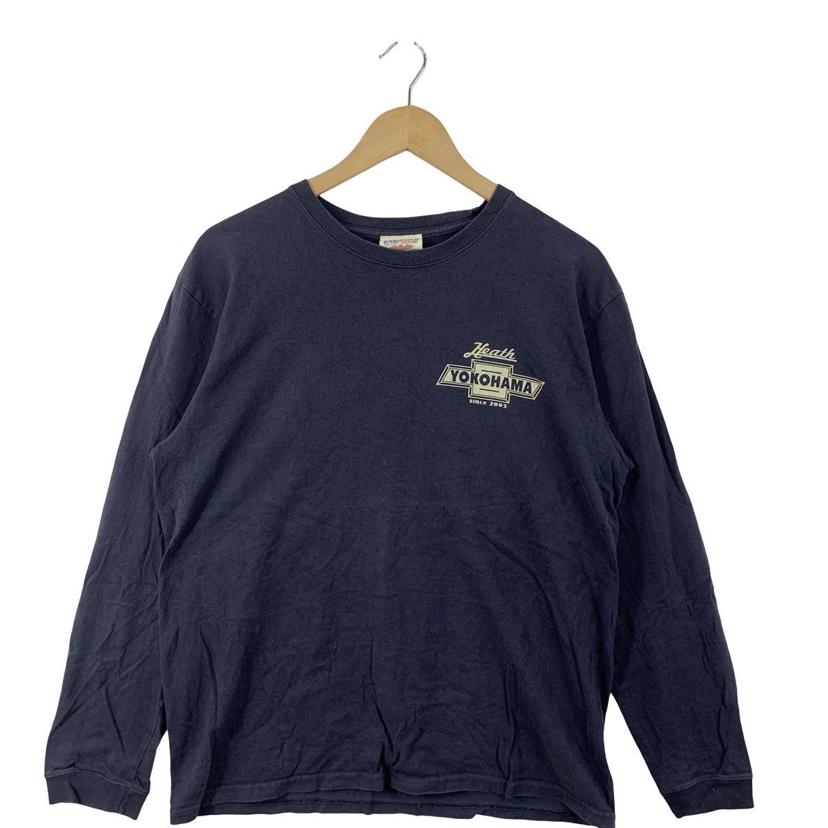 Vintage Vintage Yokohama Japan Long Sleeve Small Chest Logo Size US L / EU 52-54 / 3 - 5 Thumbnail