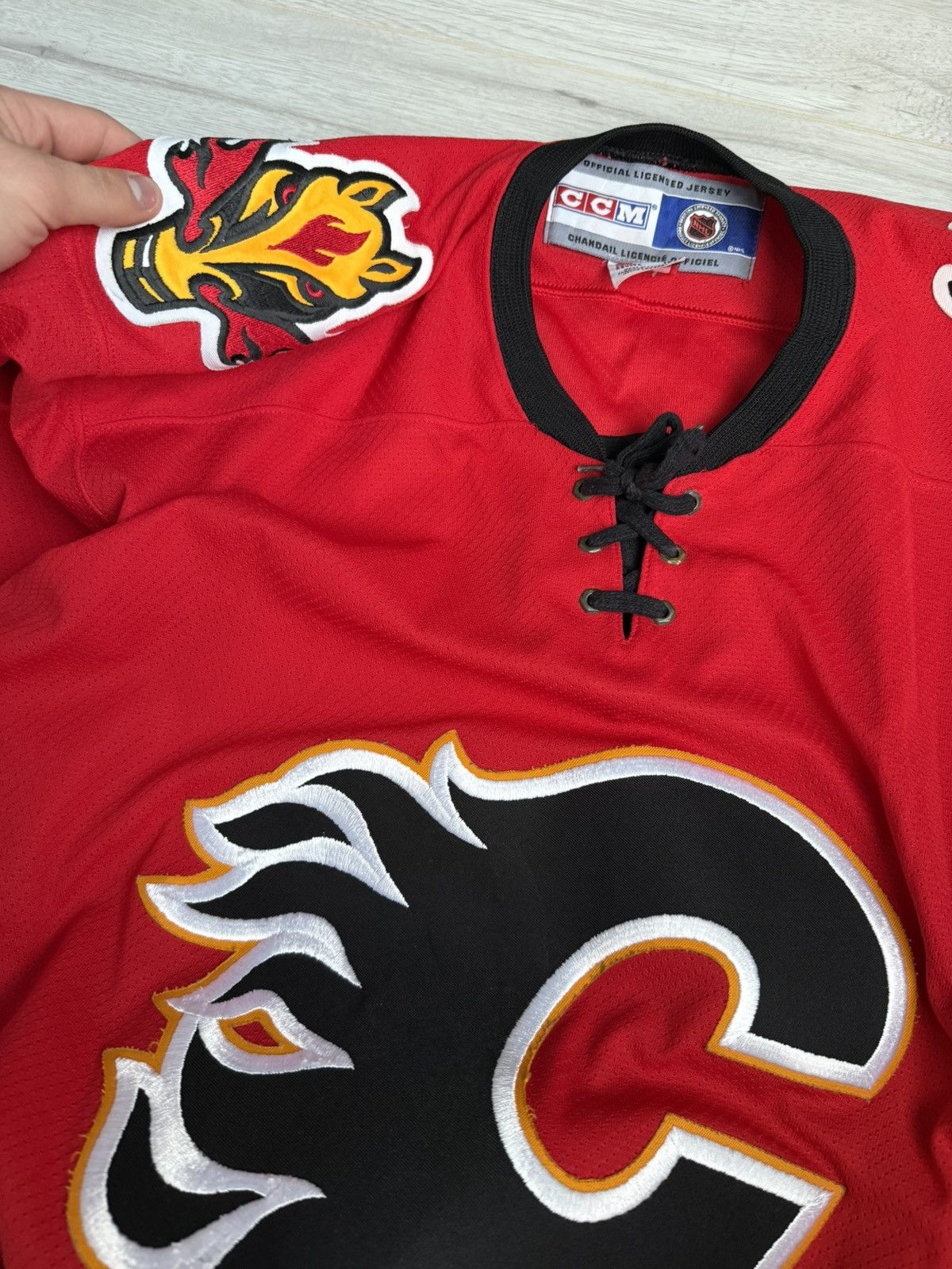 Ccm Calgary Flames hockey jerseys shirt ccm 90’s Size US XL / EU 56 / 4 - 4 Thumbnail