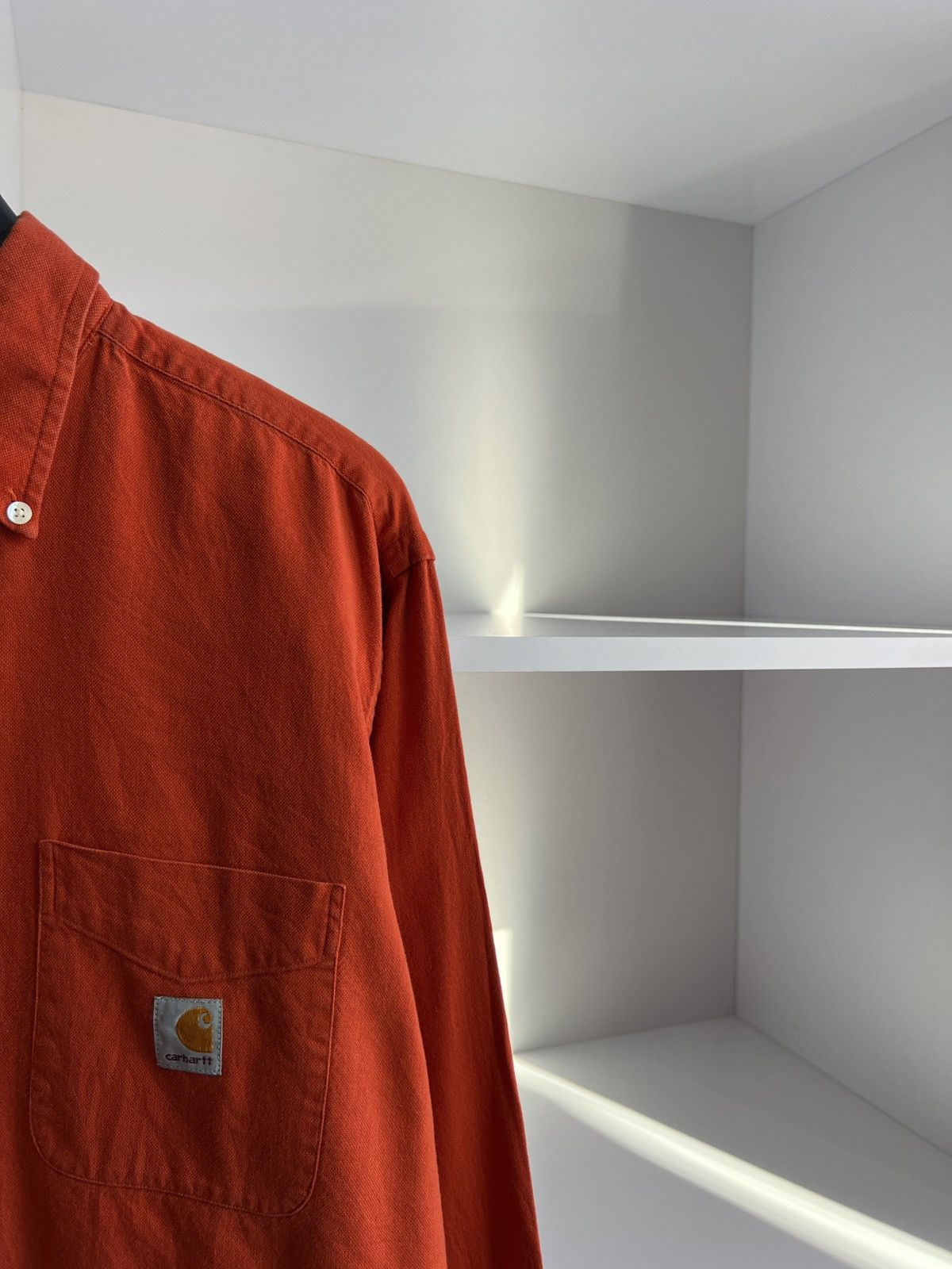 Carhartt × Vintage Vintage Carhartt Orange Denim Button up shirt Size US L / EU 52-54 / 3 - 6 Thumbnail