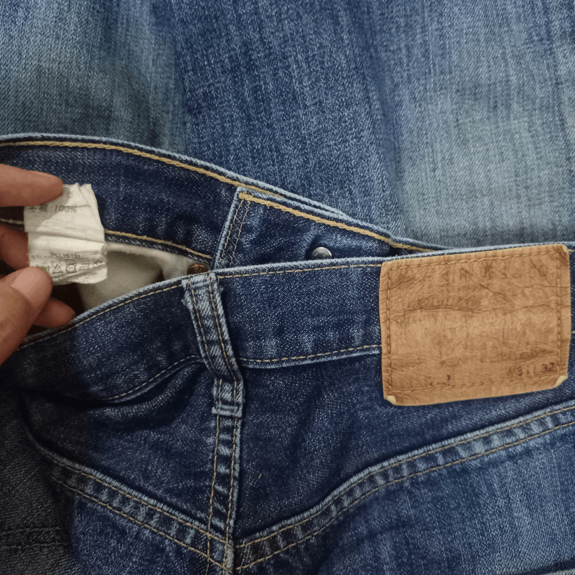 Levi's × Levi's Vintage Clothing Vintage 90s Levis Blue Wash Baggy Distressed Jeans 30x28 Size US 30 / EU 46 - 8 Thumbnail