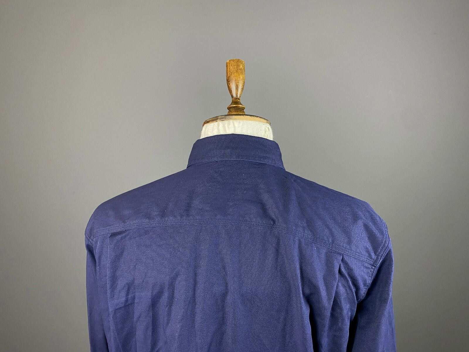 Carhartt Men Carhartt Navy Blue Cotton Button Up Overshirt Size XL Size US XL / EU 56 / 4 - 8 Thumbnail