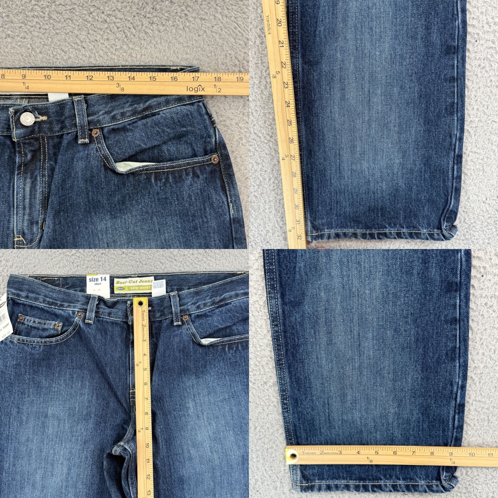 Old Navy VINTAGE Old Navy Jeans Women 14S Blue 34x32 Denim Bootcut NWT 90s Retro USA Size 36" / US 14 / IT 50 - 8 Thumbnail