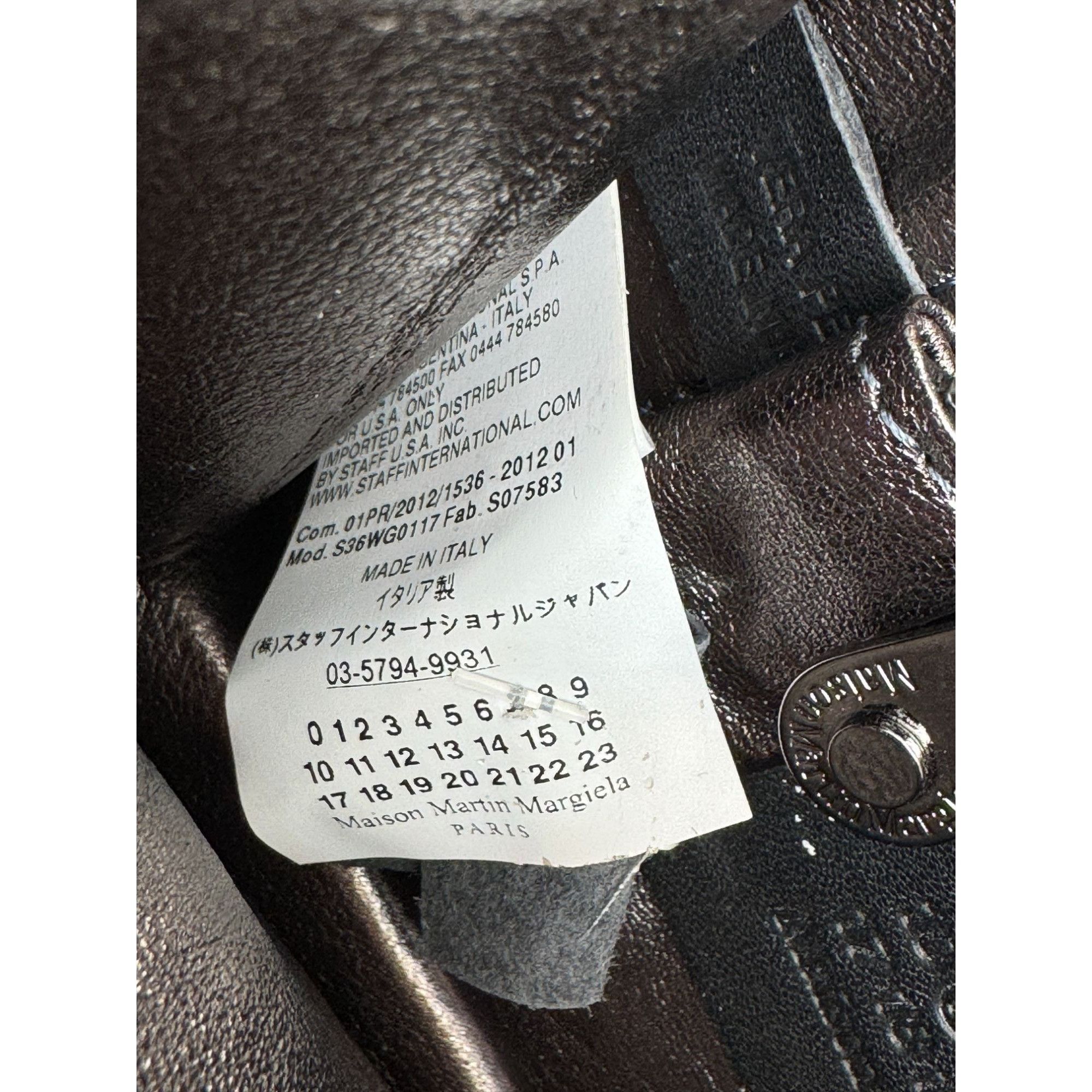 Maison Margiela SS 2012 Black Leather Handbag Size ONE SIZE - 7 Thumbnail