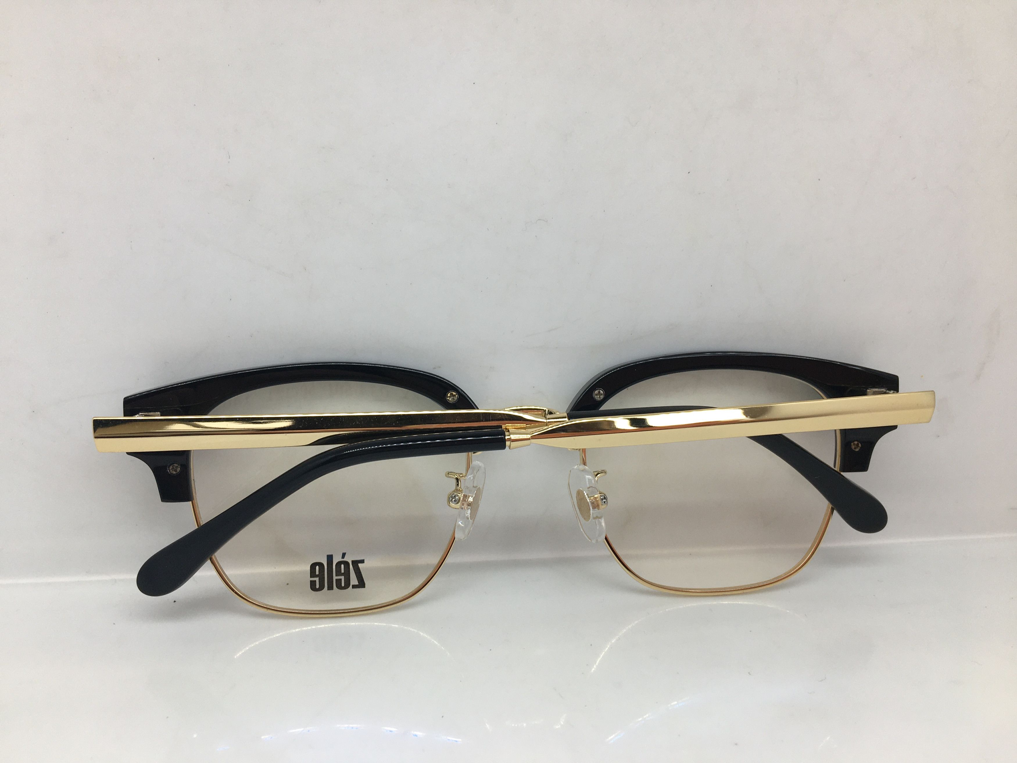 Other Zele Gold Black Malcolm X Eyeglasses Frame Size ONE SIZE - 7 Thumbnail
