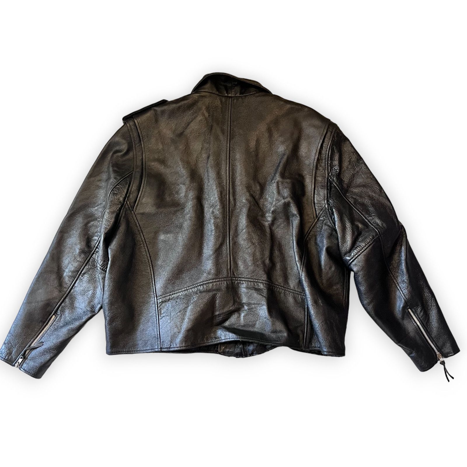 Fmc Vintage FMC Men's Leather Motorcycle Biker Jacket Size