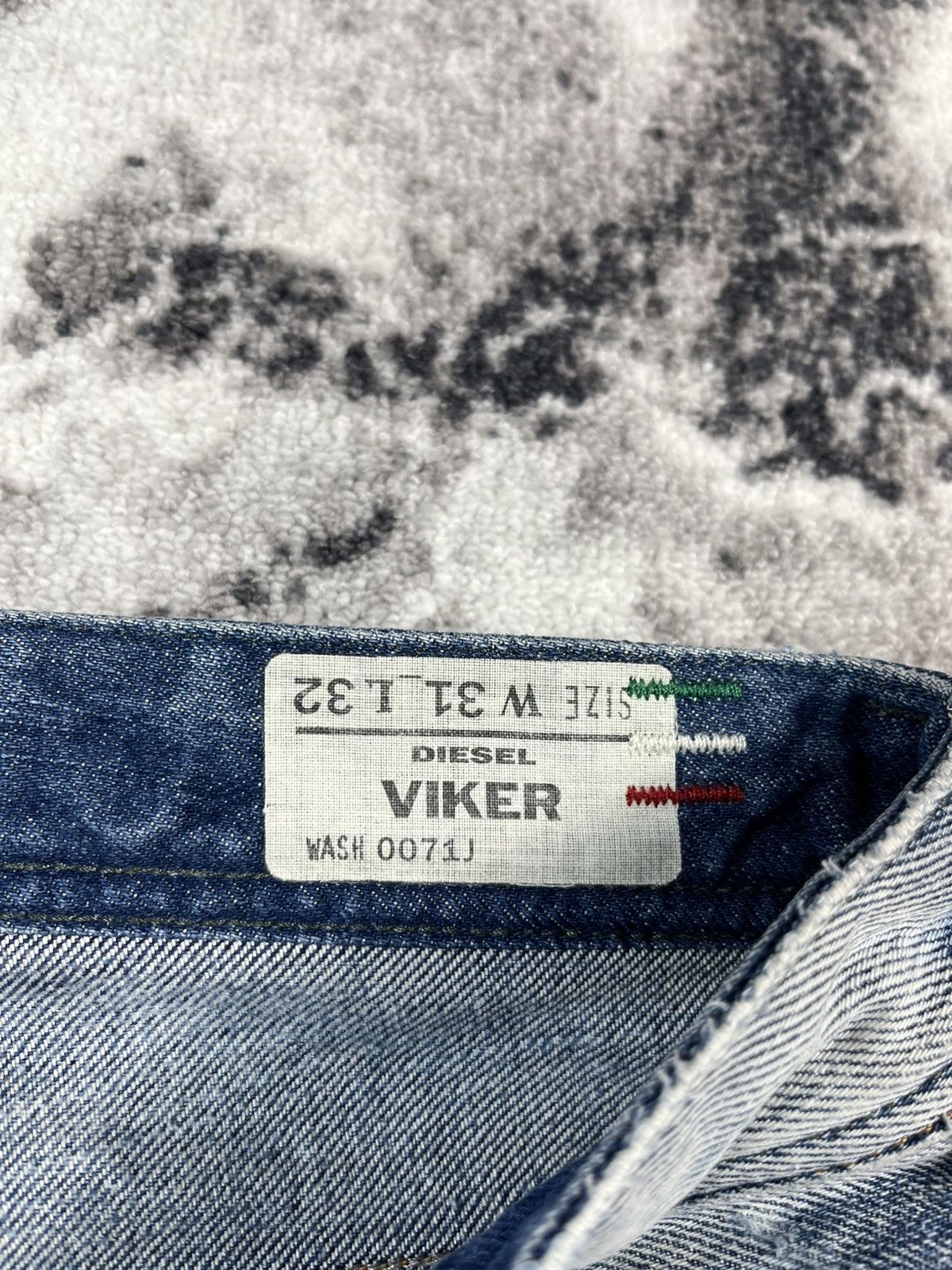 Diesel Diesel Viker Dragon Jeans Vintage Distressed Italy 31 Size US 31 - 11 Thumbnail