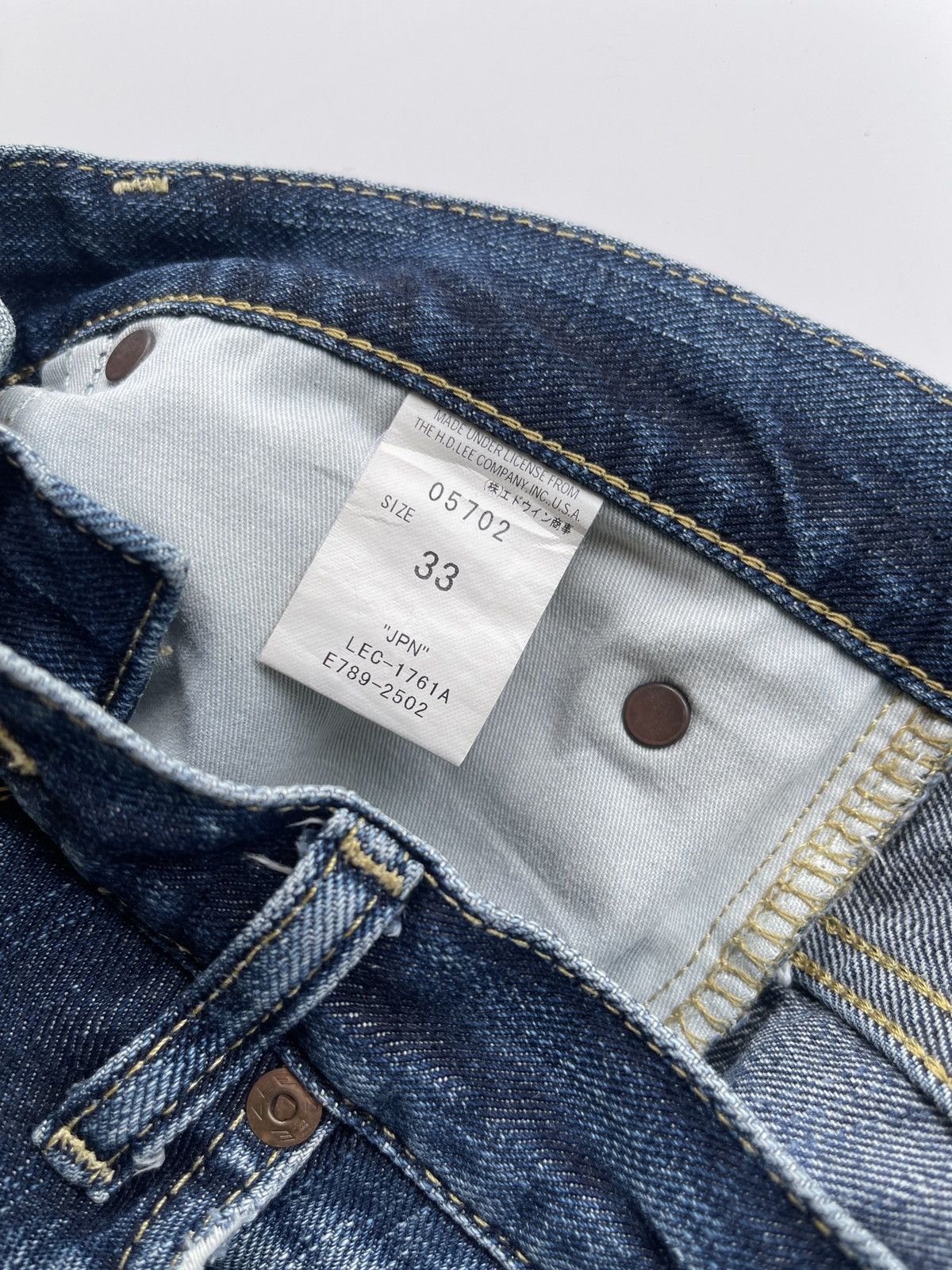 Lee Vintage Lee Riders Distressed Denim Size US 33 - 10 Thumbnail