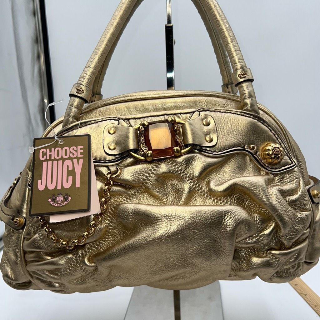 Juicy Couture Juicy Couture Vintage Metallic and Jeweled Leather Bag Size ONE SIZE - 2 Thumbnail