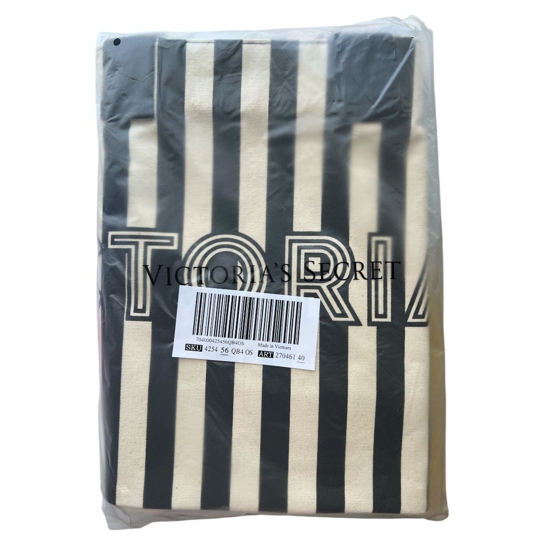 Victoria's Secret Victoria's Secret Graphic Stripe Tote & Wristlet Pouch Set Size ONE SIZE - 6 Thumbnail