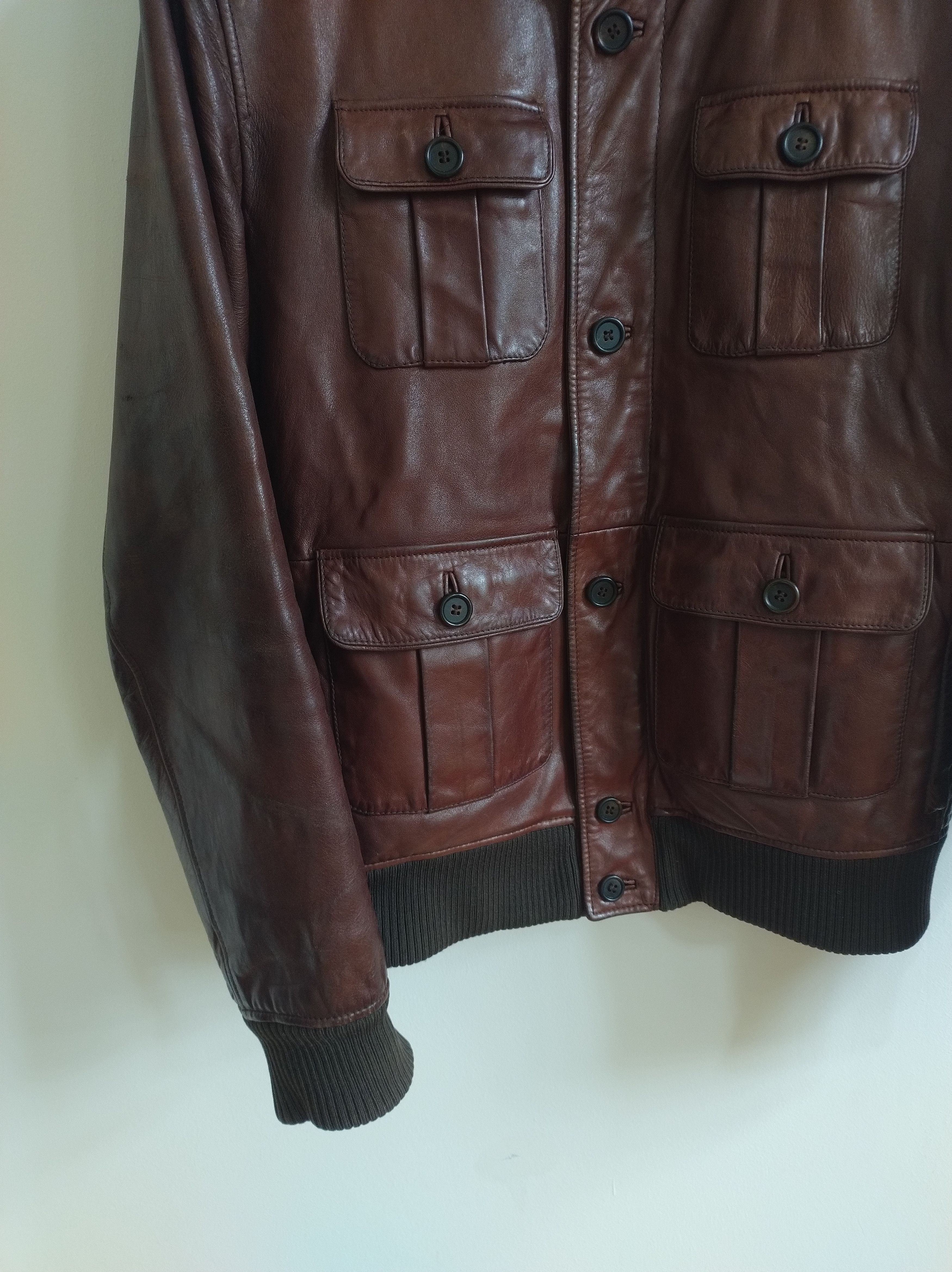 Prada Prada Leather Jacket Cargo Bomber archive 2008 Size US M / EU 48-50 / 2 - 6 Thumbnail