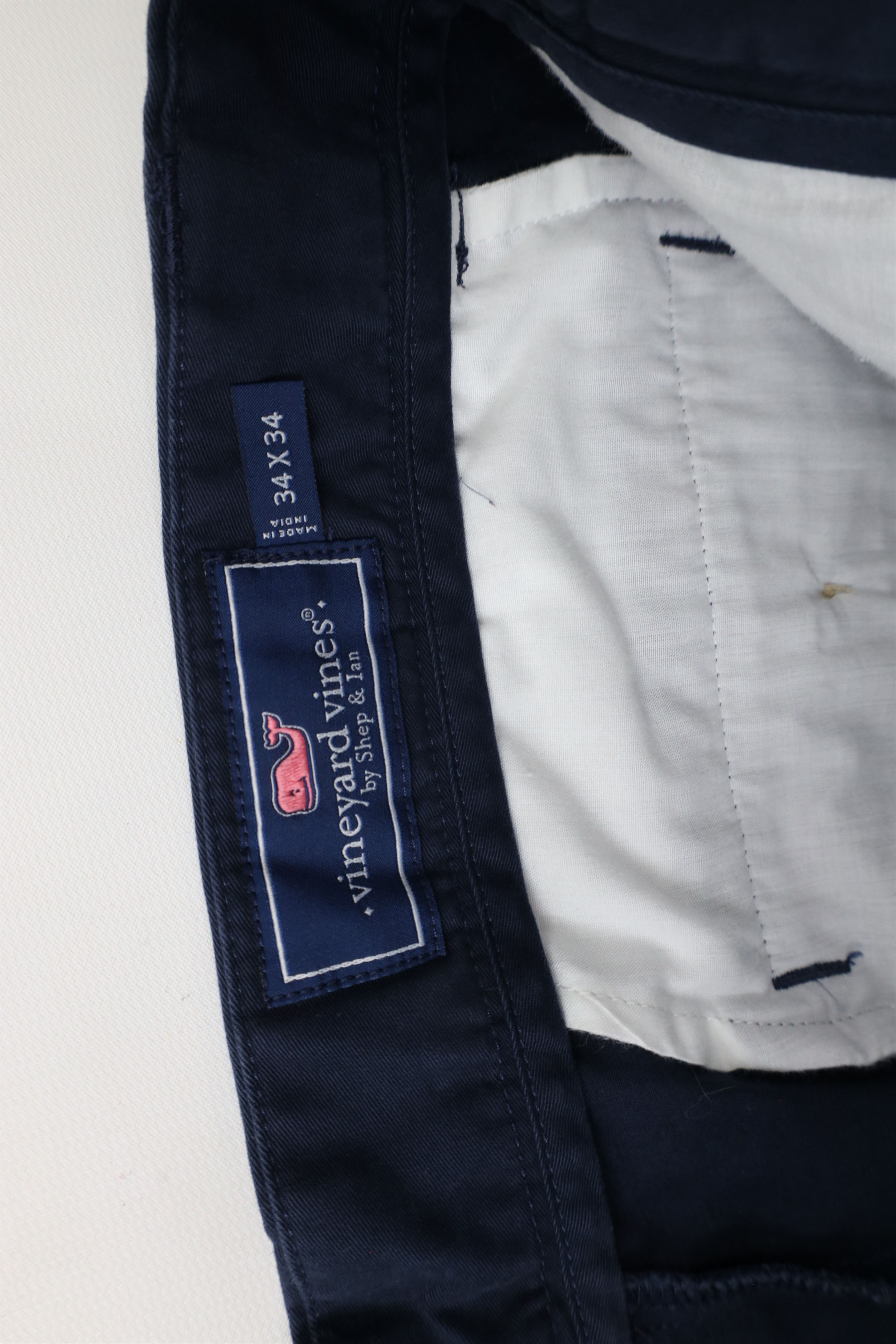 Vineyard Vines × Vintage Vineyard Vines Straight Leg Chino Pants Trousers Blue Size US 34 / EU 50 - 6 Thumbnail