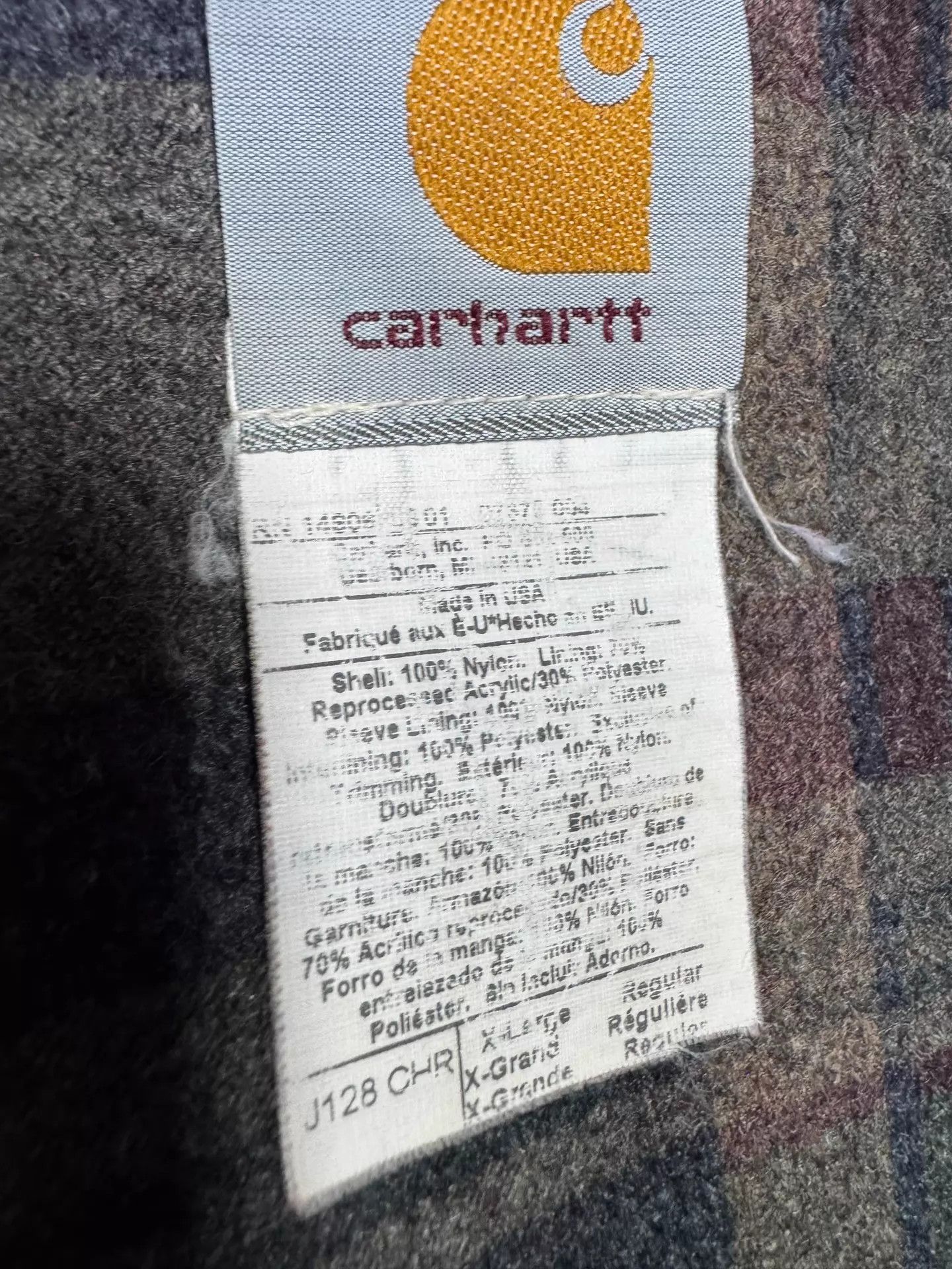 Carhartt Carhartt Detroit Jacket J128 Charcoal XL Vintage Size US XL / EU 56 / 4 - 9 Thumbnail