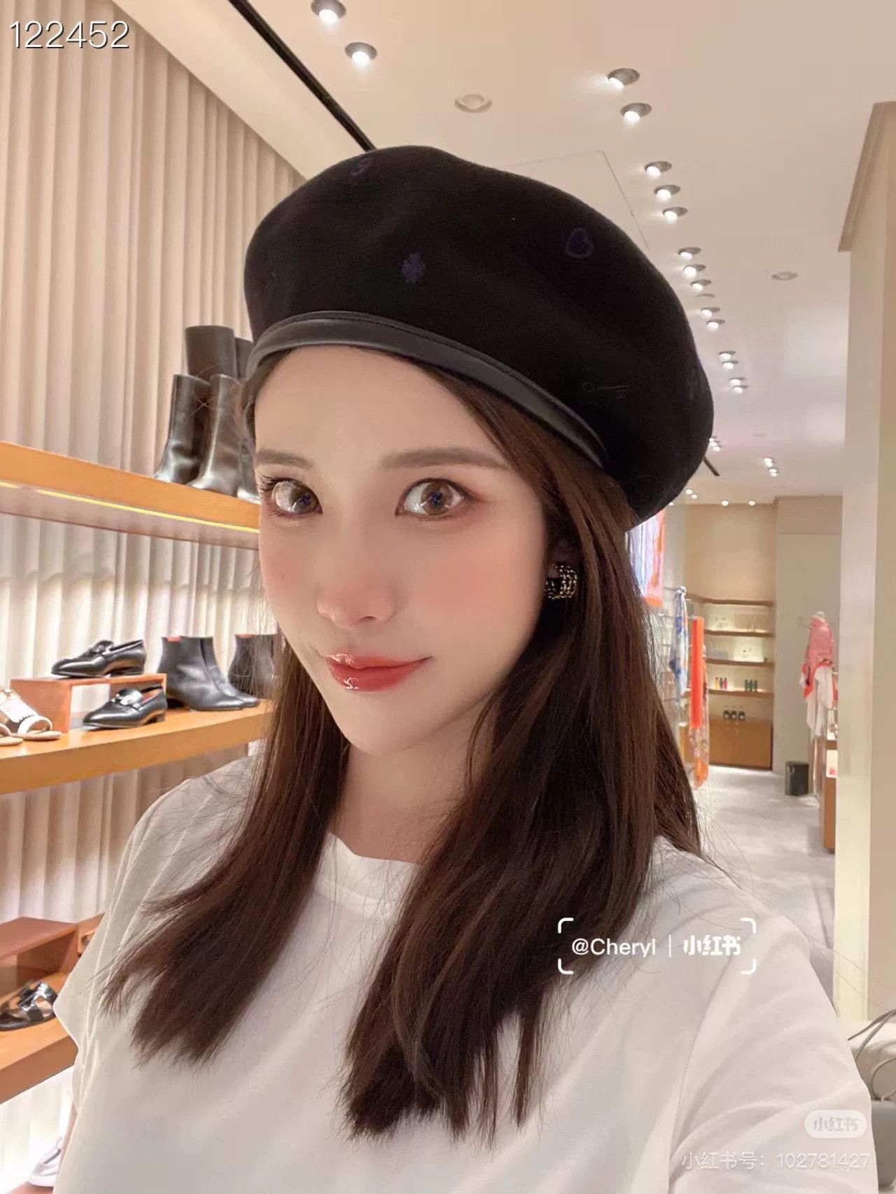 Hermes Hermès Black Wool Beret Size 59 Size ONE SIZE - 1 Thumbnail