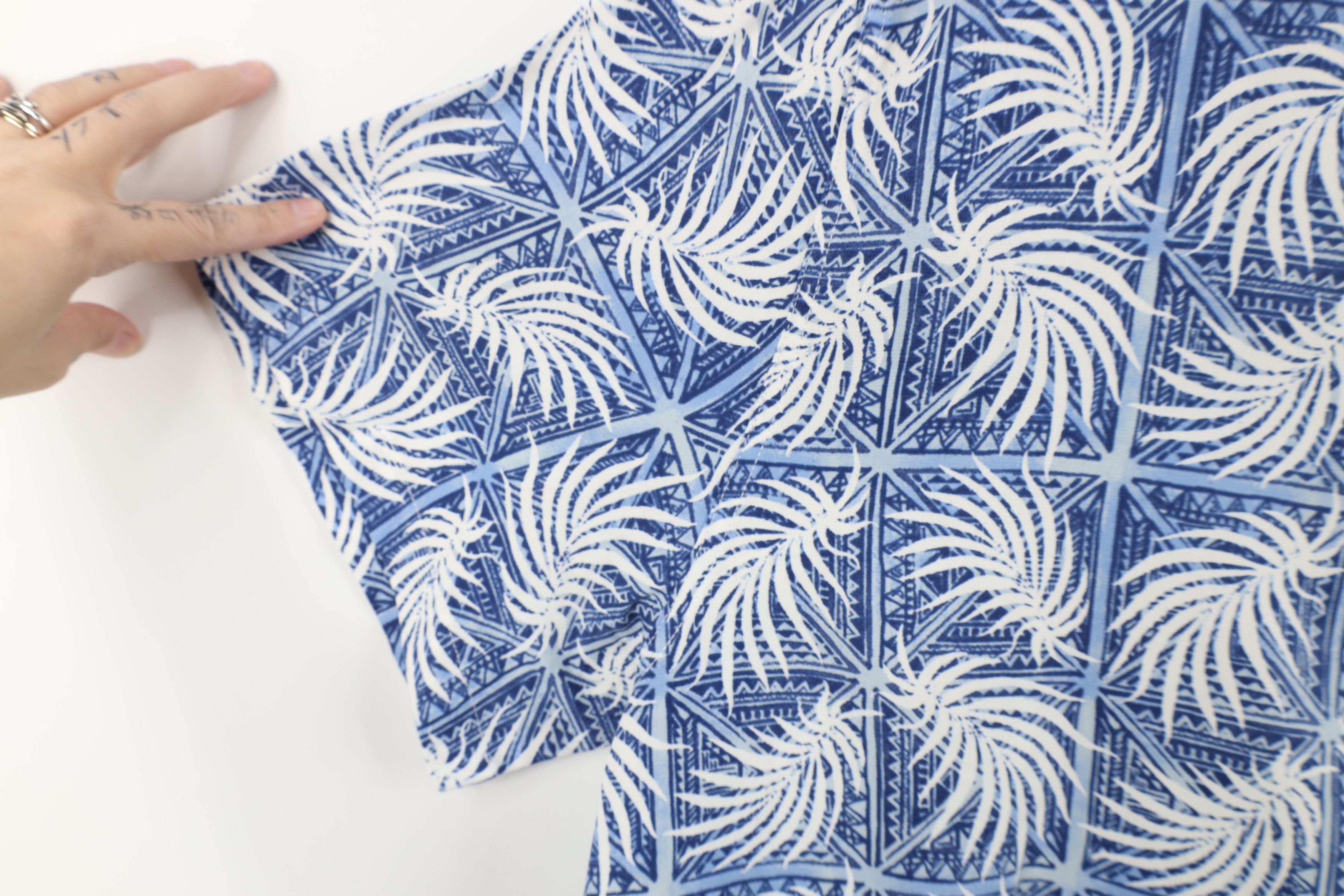 Nat Nast Nat Nast Luxury Originals Palm Leaf Collared Button Shirt Size US XXL / EU 58 / 5 - 6 Thumbnail