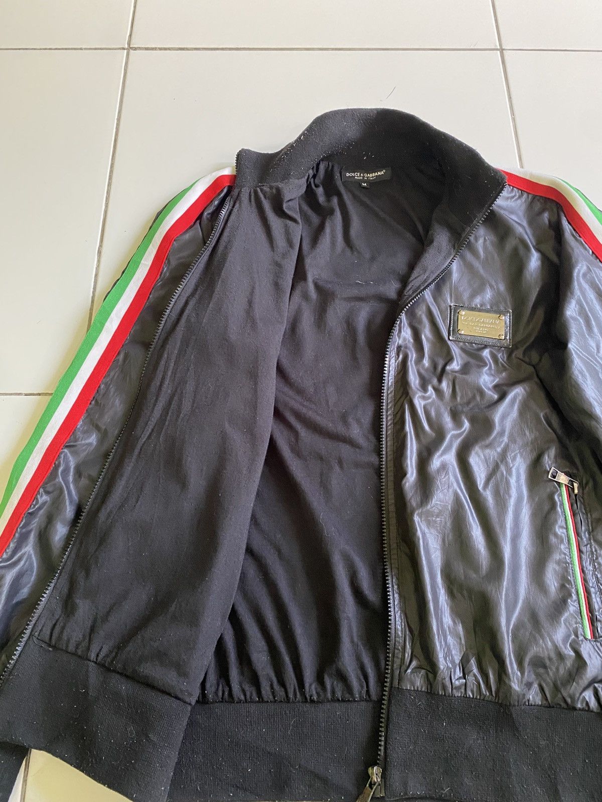 Dolce & Gabbana DOLCE&GABBANA NYLON PULLOVER ZIP UP BLACK JACKETS Size US M / EU 48-50 / 2 - 5 Thumbnail