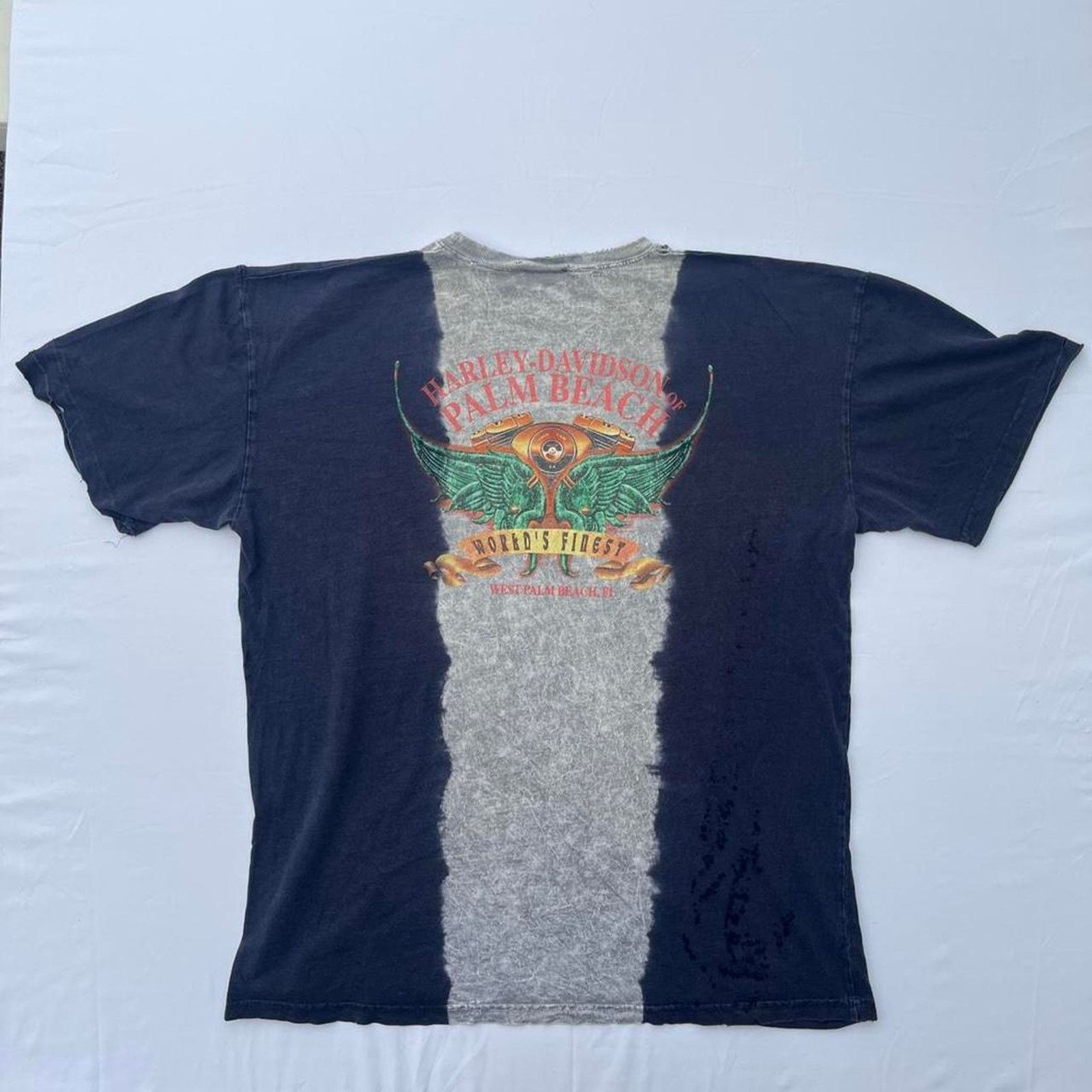 Harley Davidson 1999 Harley Davidson Tie Dye Eagle Worlds Finest Embroidered Size US XXL / EU 58 / 5 - 4 Thumbnail