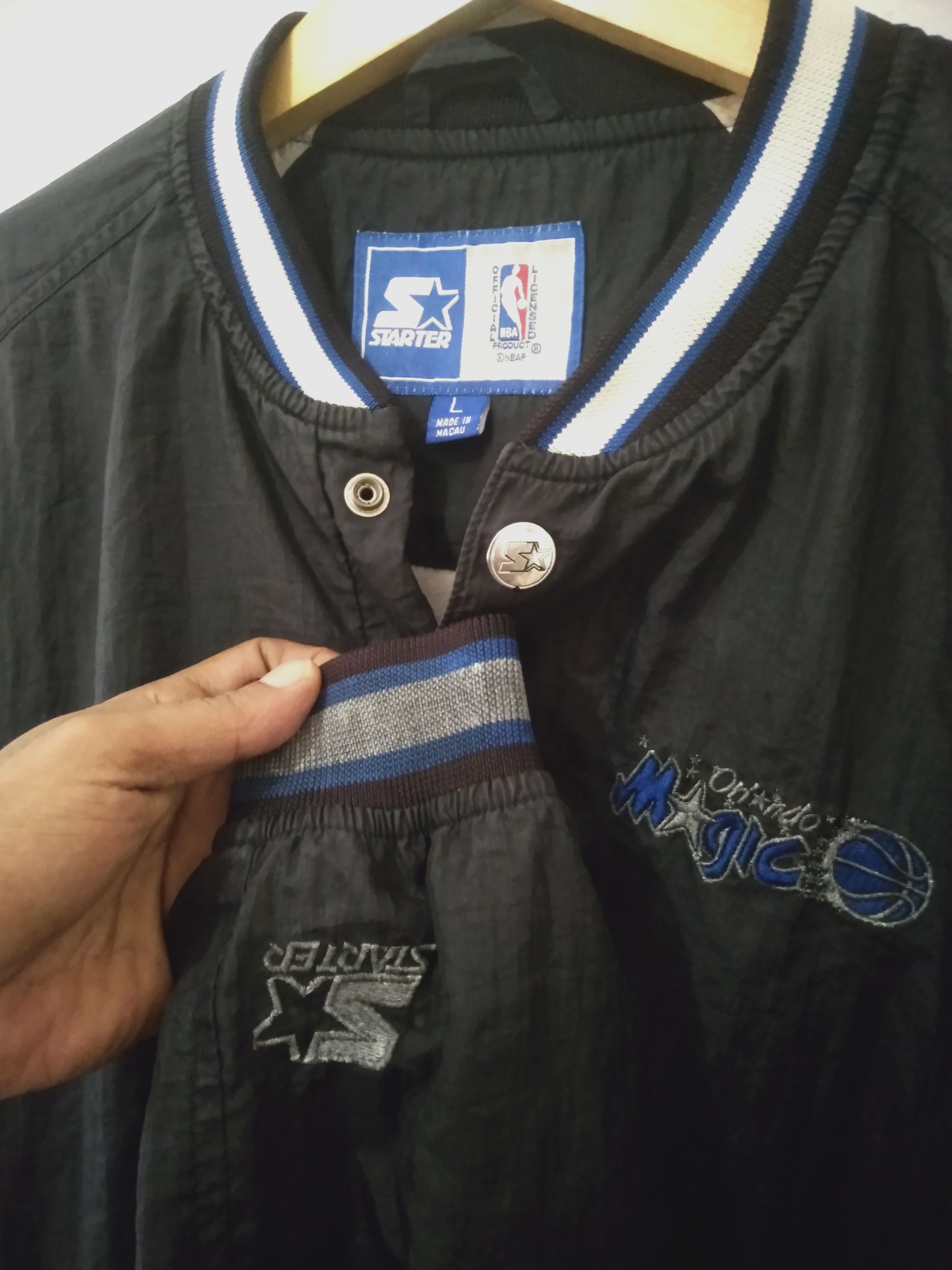 NBA orlando magic starter black windbreaker pullover Size US M / EU 48-50 / 2 - 6 Thumbnail