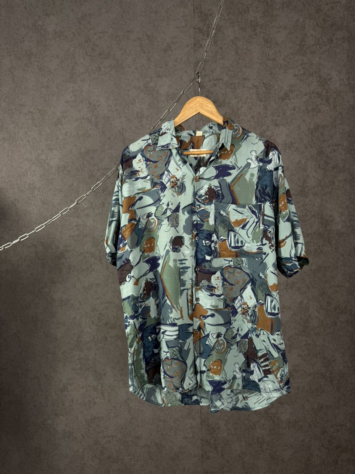 Vintage Art crazy hawaiian vintage shirt Size US XL / EU 56 / 4 - 1 Thumbnail