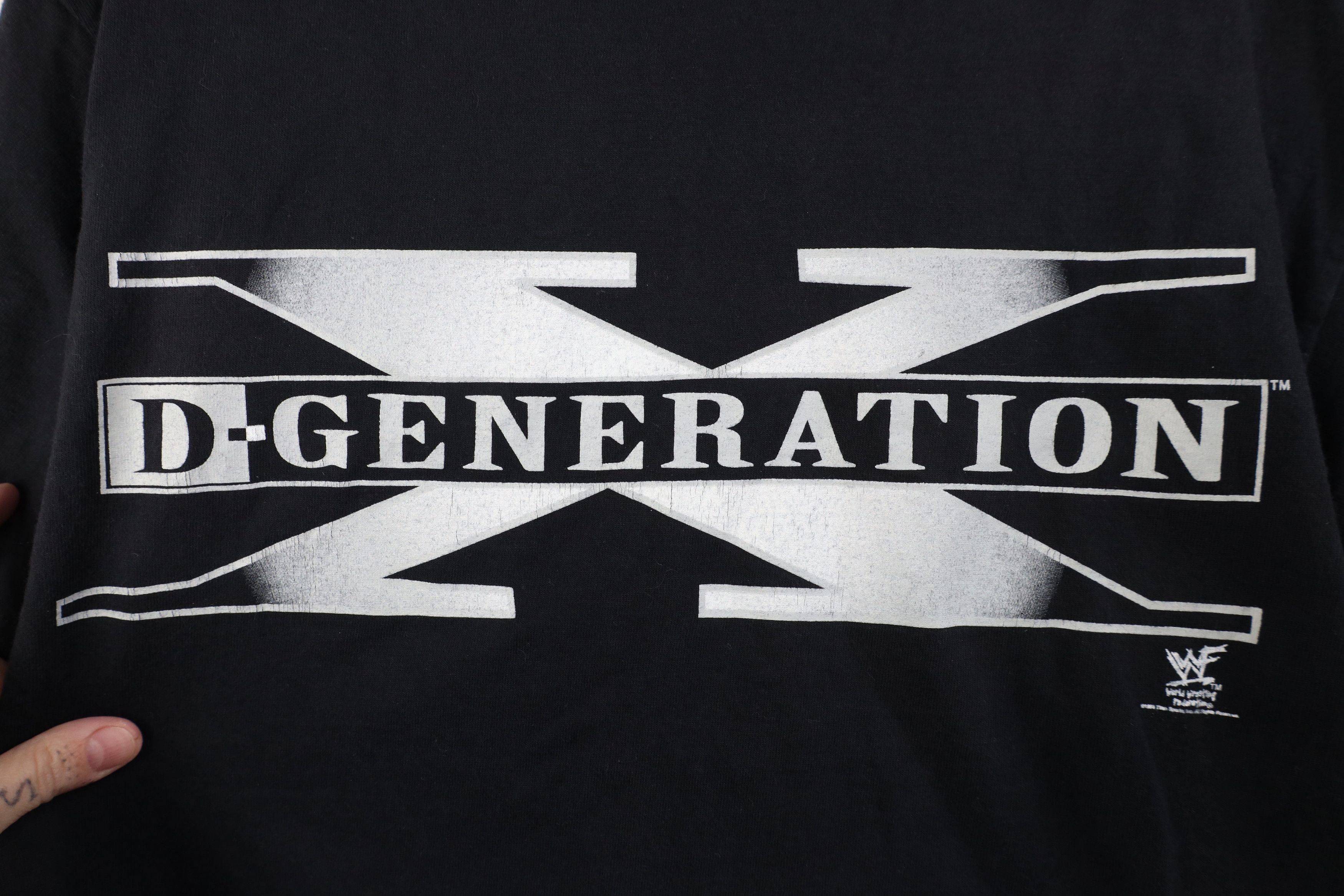 Vintage Vintage 90s WWF Spell Out D Generation X Wrestling T-Shirt Size US M / EU 48-50 / 2 - 4 Thumbnail