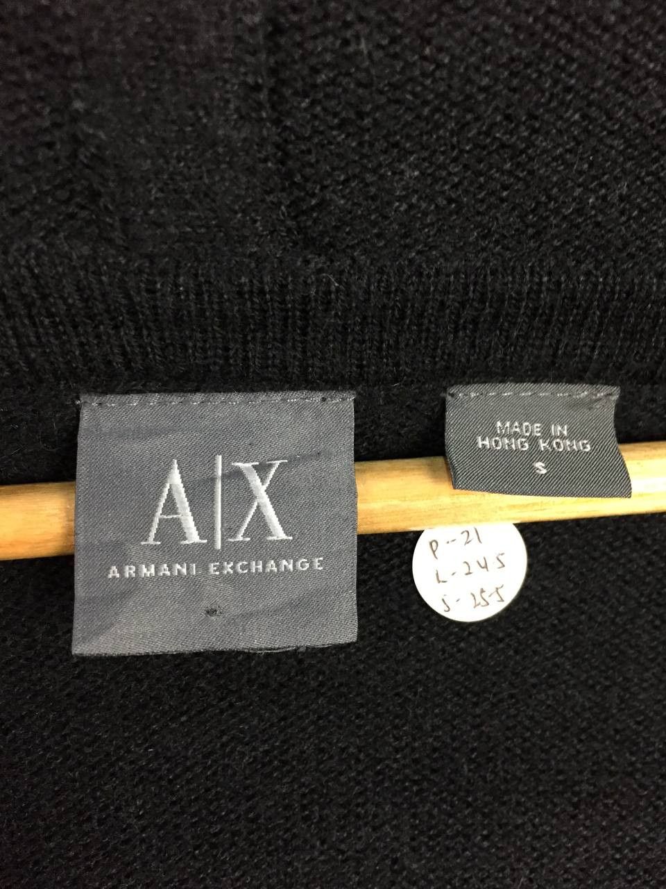 Armani Exchange Armani Exchange AX Black Asymmetrical Button-Up Knit Hoodie Size US S / EU 44-46 / 1 - 12 Thumbnail