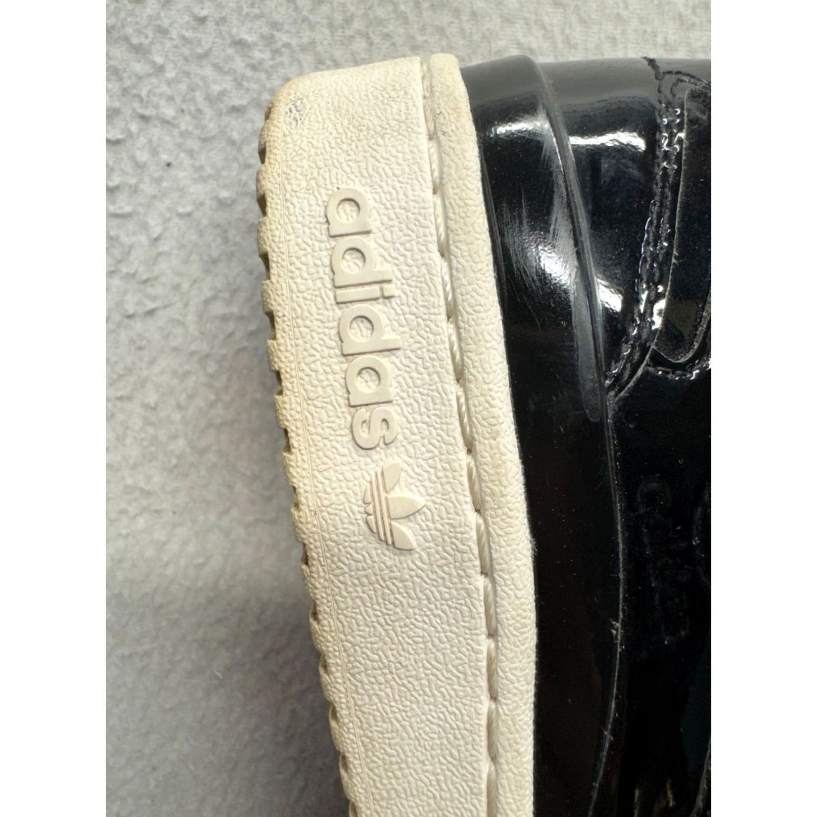 Adidas Adidas Forum Low Black Patent Leather Sneakers - Size 7.5 #145B Size US 8 / EU 41 - 7 Thumbnail