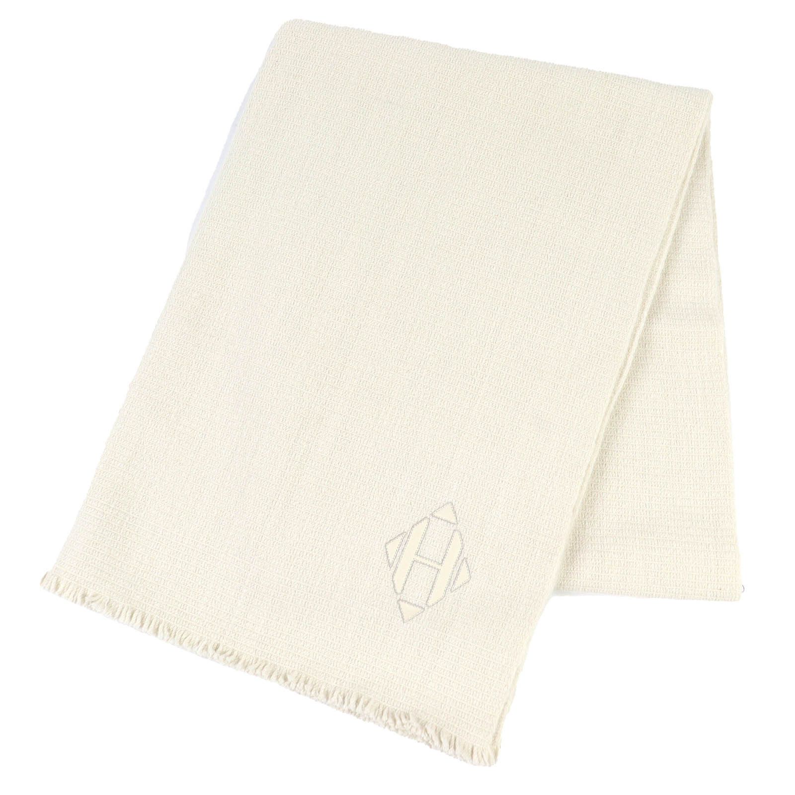 Hermes Hermes Hermès H Logo Cashmere Shawl Textile Shawl DUTY FREE for USA Size ONE SIZE - 1 Thumbnail