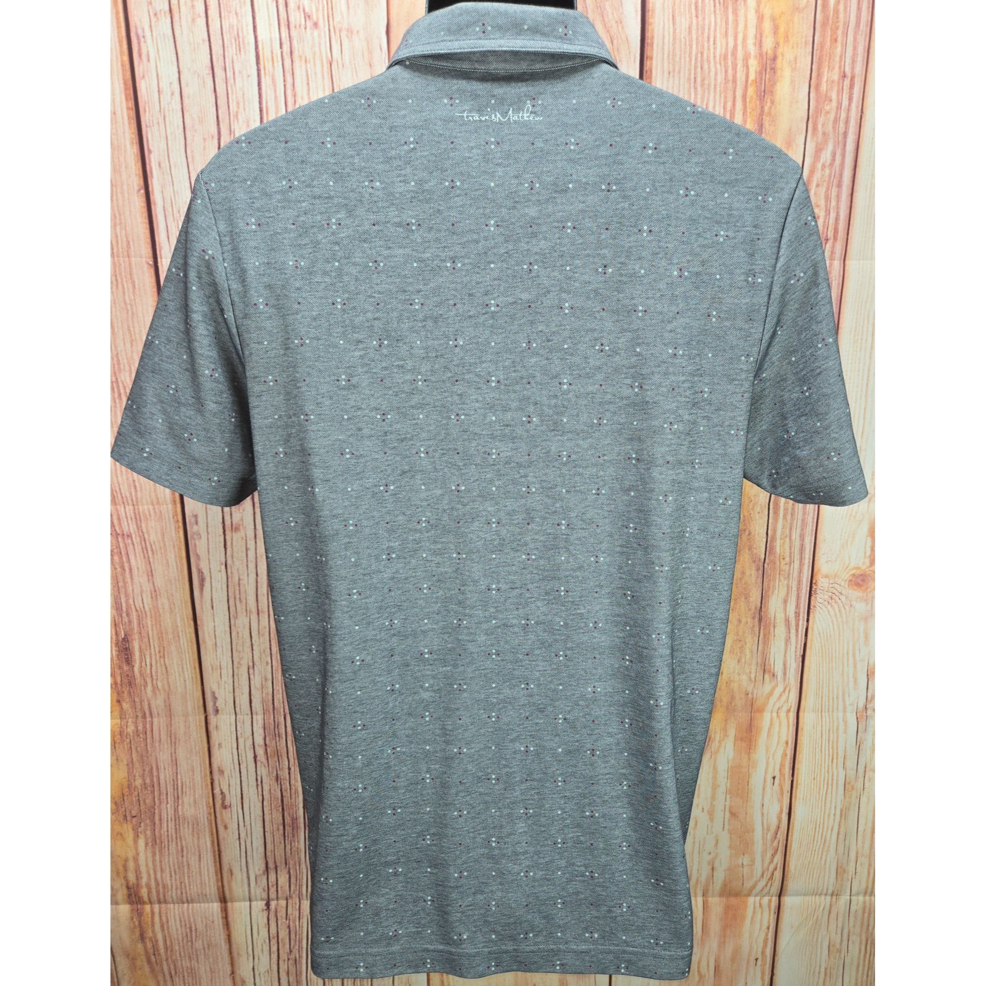 TravisMathew Travis Mathew Mens Polo Shirt Medium Gray Pima Cotton Blend Size US M / EU 48-50 / 2 - 7 Thumbnail