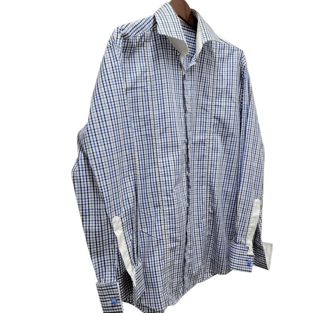 Other Allen Schwartz ABS Men's Plaid Long-Sleeves 16.5 34/35... Size US L / EU 52-54 / 3 - 2 Thumbnail