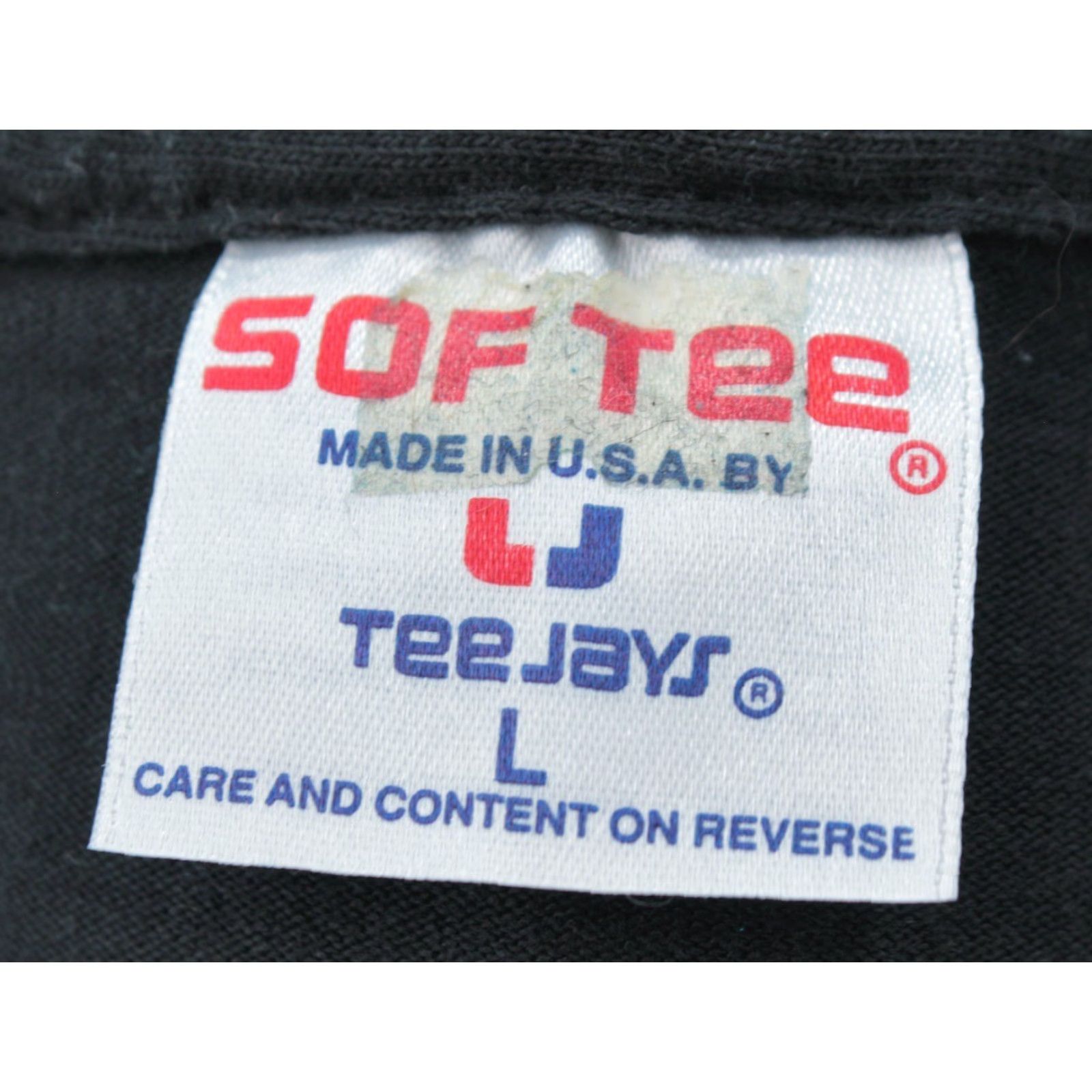 Vintage Softee 90s Looney Tunes TShirt Mens VTG Shadow AOP Graphic Tee Sz L Black Taz Bugs 1990s Size US L / EU 52-54 / 3 - 5 Thumbnail