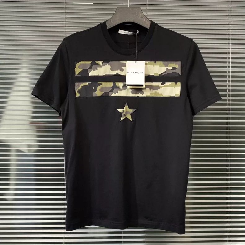 Givenchy Givenchy Short-sleeve T-shirt with camouflage patches, five Size US M / EU 48-50 / 2 - 1 Thumbnail