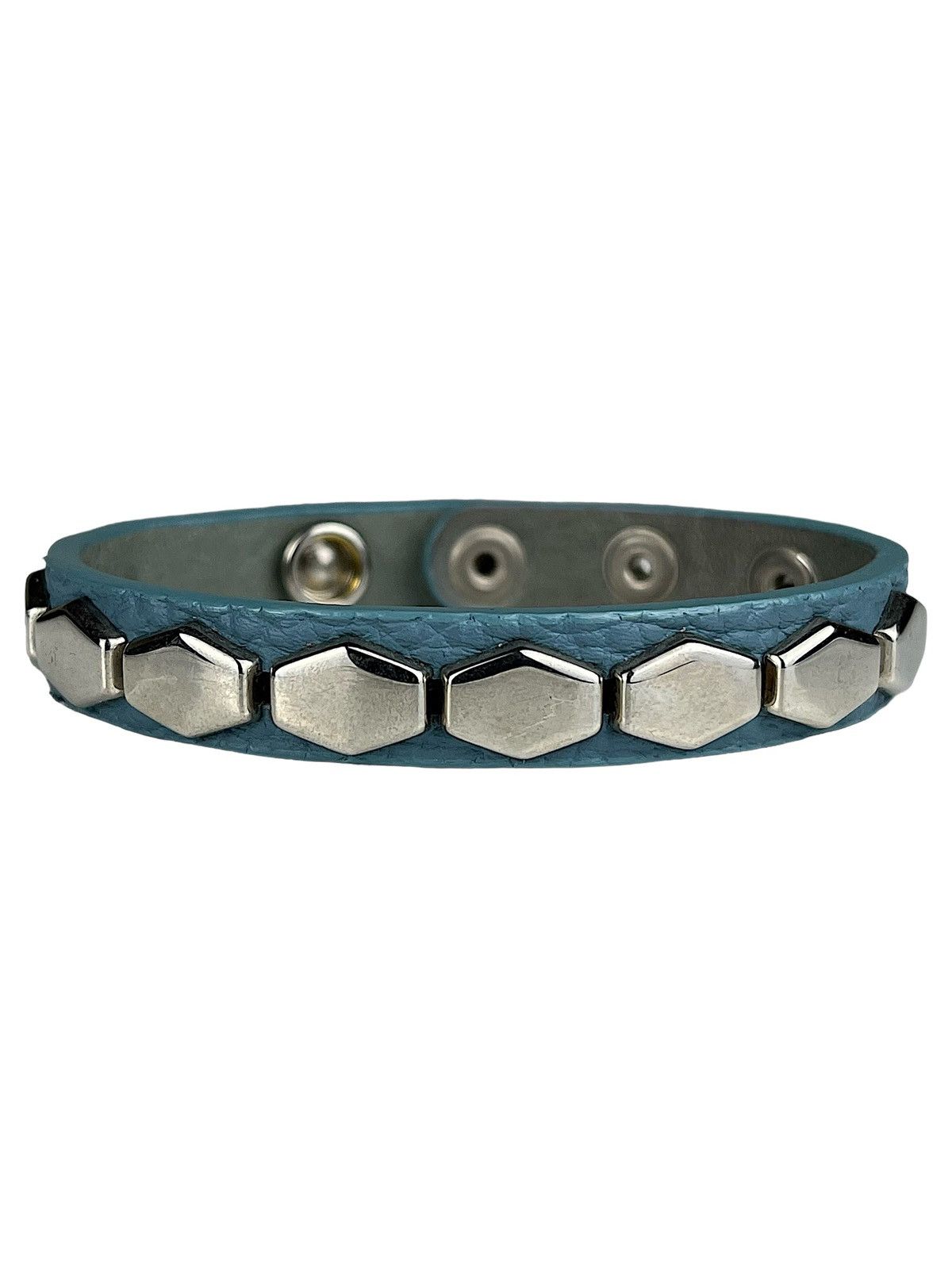 高価値セリー Undercover Undercover Leather Hexagon Studded Silver アクセサリー