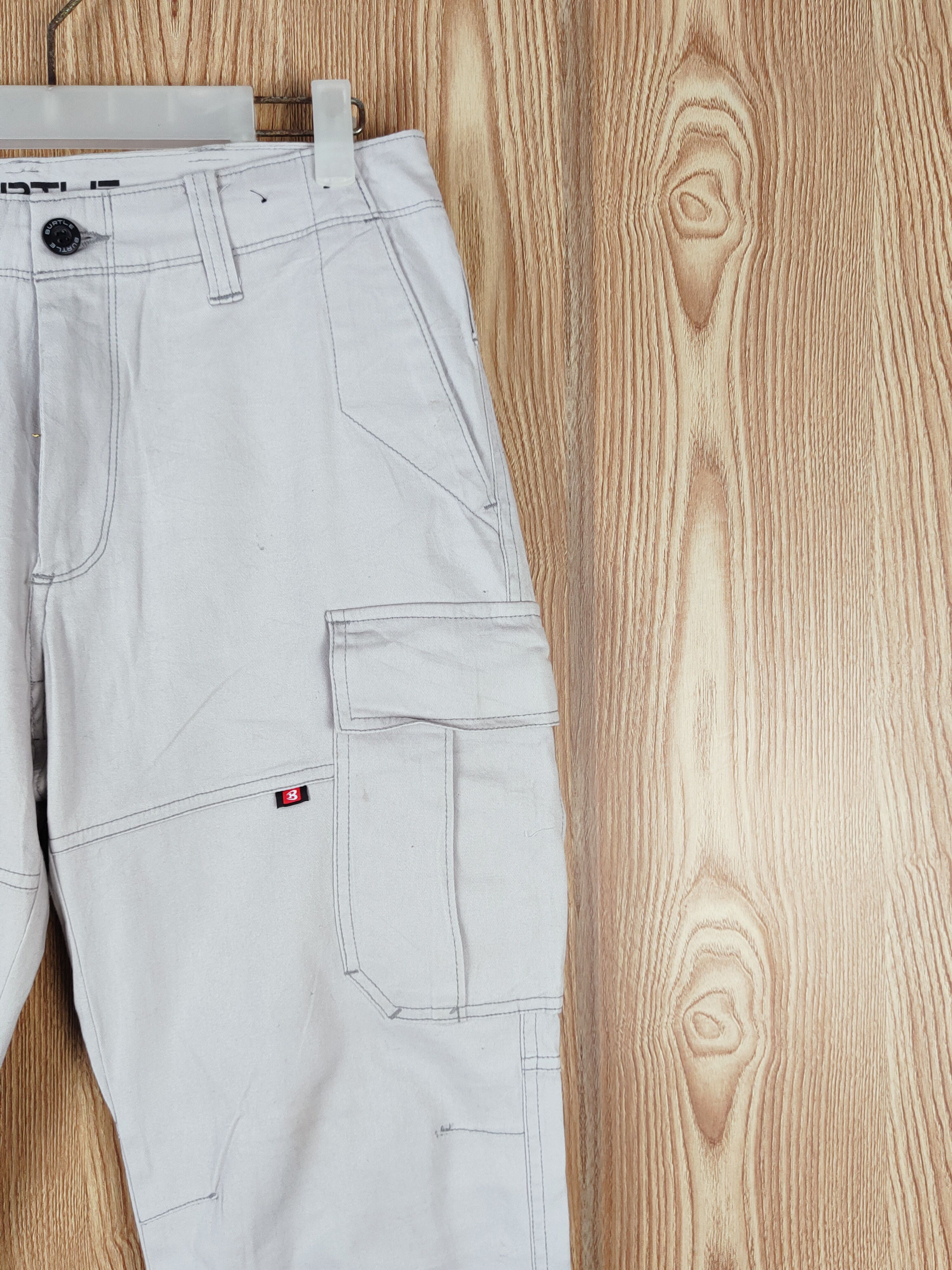 Japanese Brand Burtle Light Gray Multipocket Tactical Cargo Pants #W324 Size US 30 / EU 46 - 6 Thumbnail