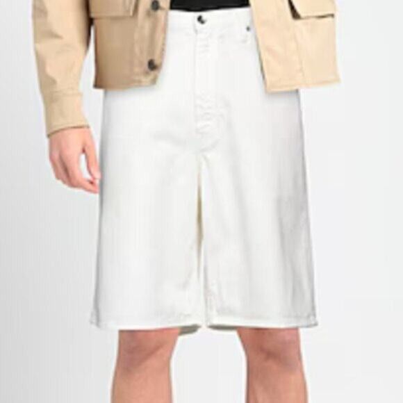 Off-White OFF-WHITE white Denim shorts 30 Size US 30 / EU 46 - 5 Thumbnail