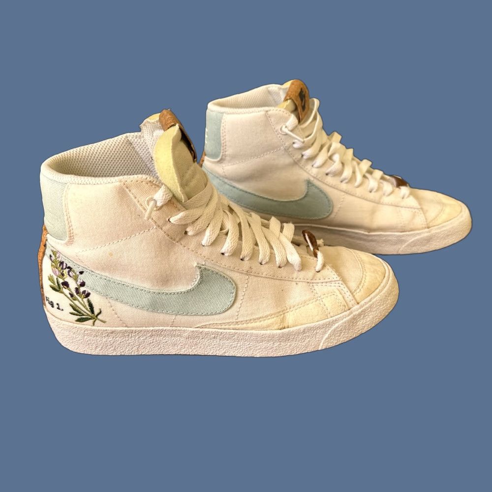 Nike Nike Blazer Mid 77 Shoes Womens Size 6.5 Indigo Cork Floral DC9265-100 Size M / US 6-8 / IT 42-44 - 1 Thumbnail