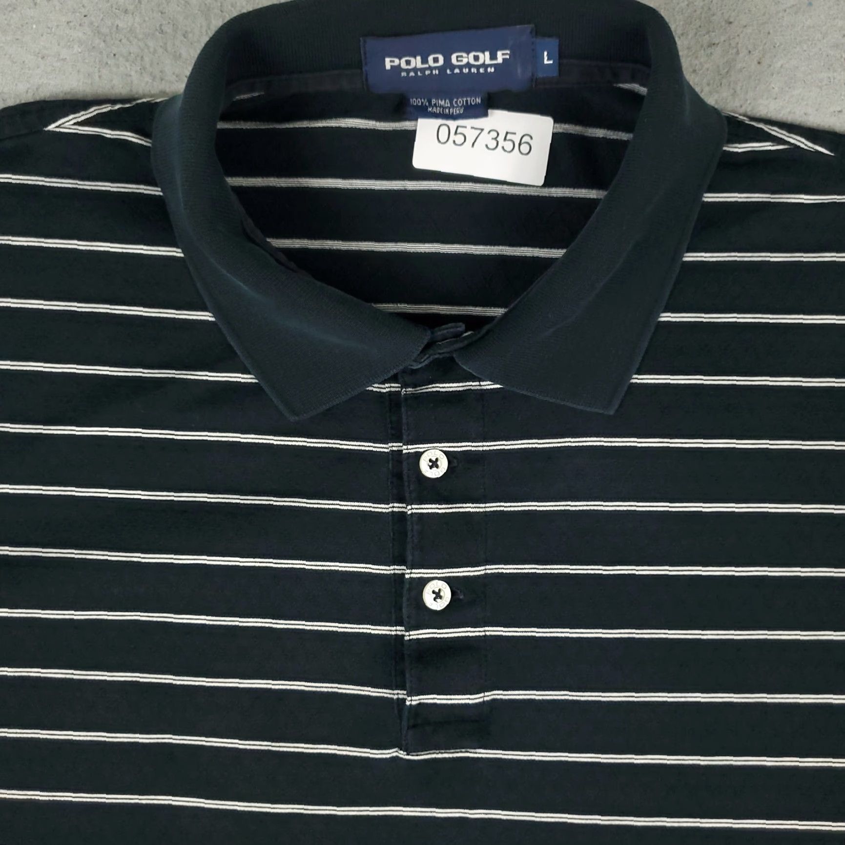 Ralph Lauren Ralph Lauren Shirt Adult Large Black Striped Polo Classic Mens Size US L / EU 52-54 / 3 - 2 Thumbnail