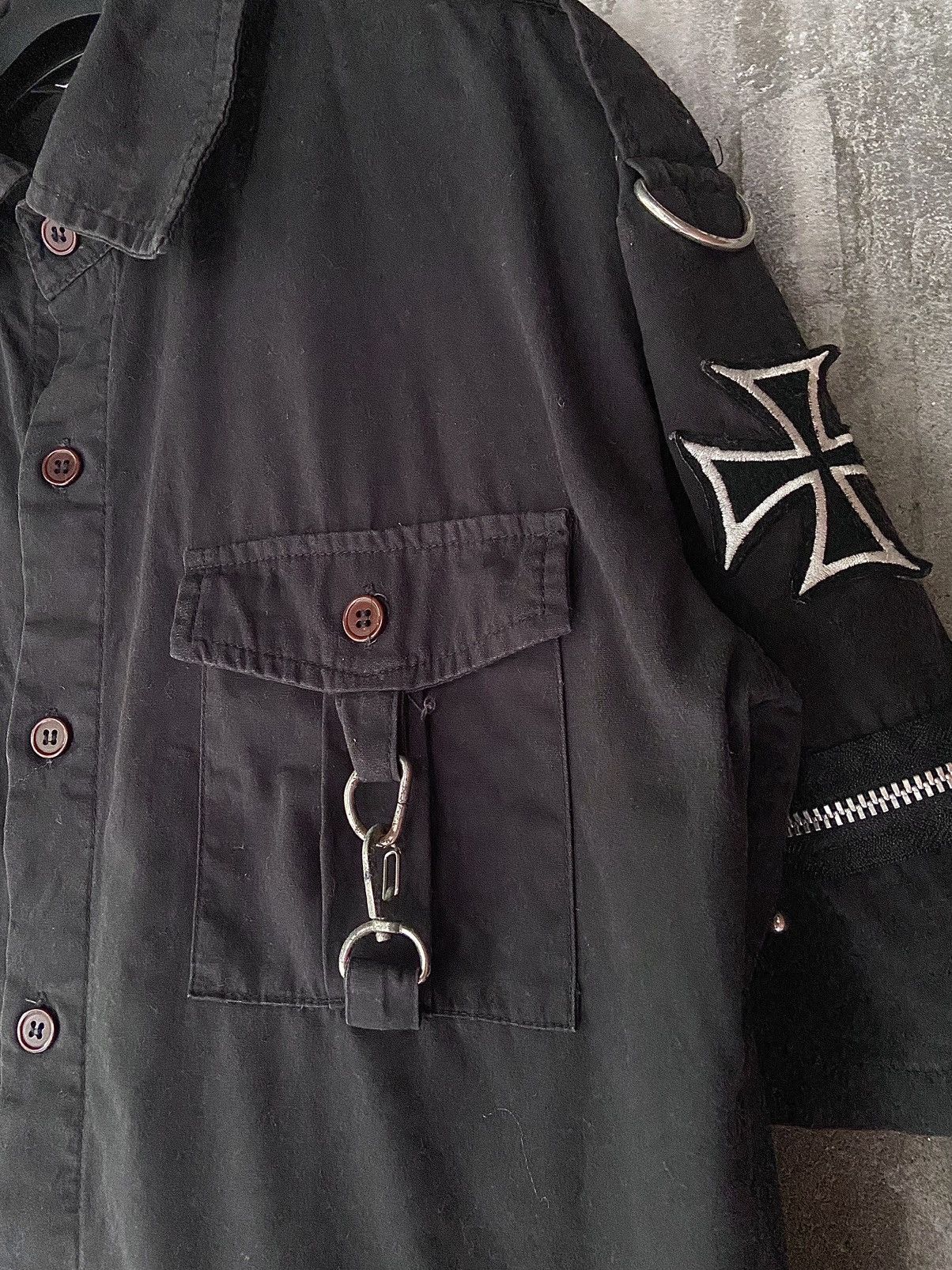 Hysteric Glamour × If Six Was Nine × Japanese Brand KEYSTATION THE U.K PUNK BUTTON UP BALCK SHIRT Size US M / EU 48-50 / 2 - 7 Thumbnail