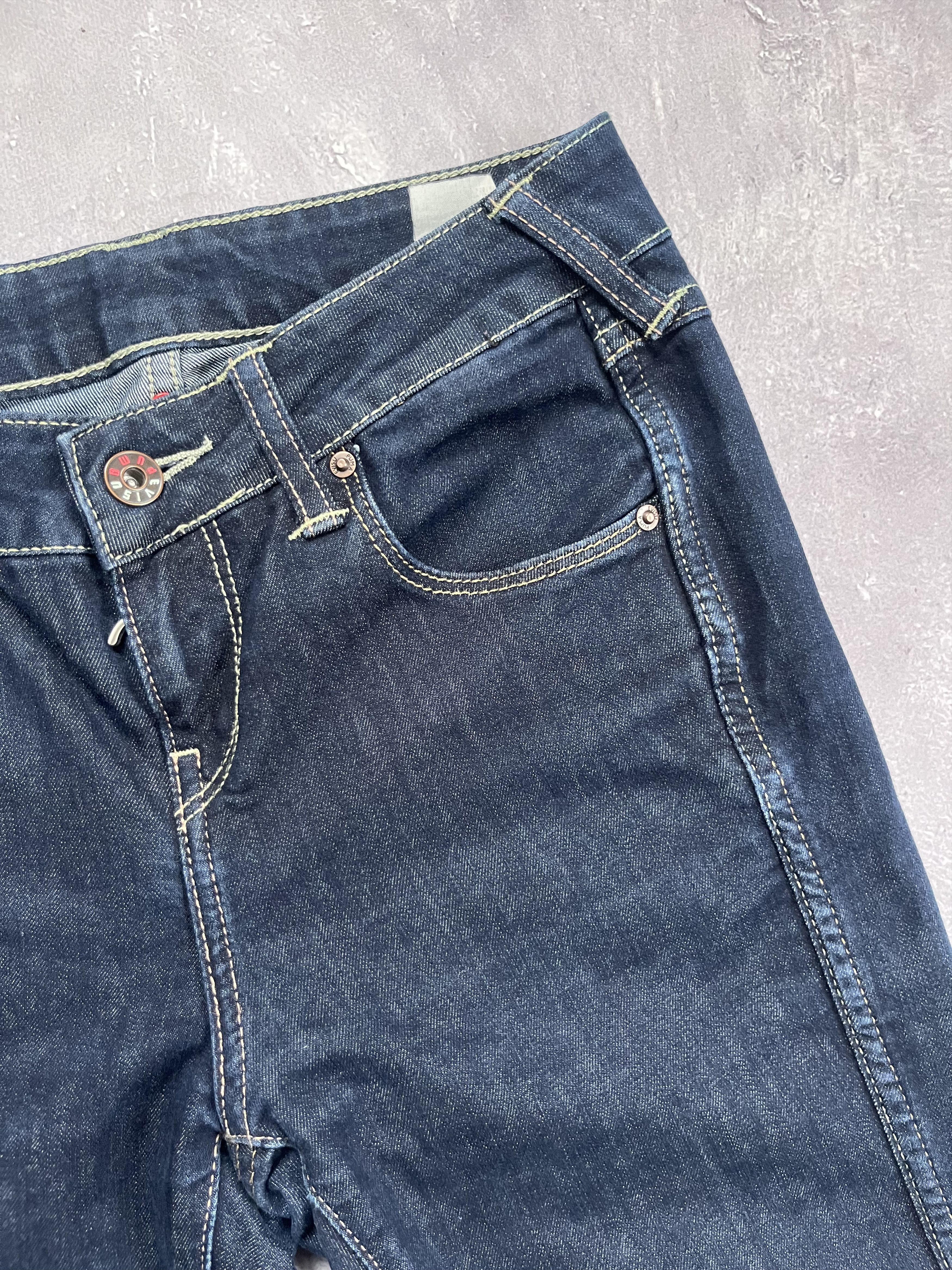 Evisu × Puma Evisu Puma Raw Denim Low Rise Women's Jeans Rare Size 26" / US 2 / IT 38 - 6 Thumbnail