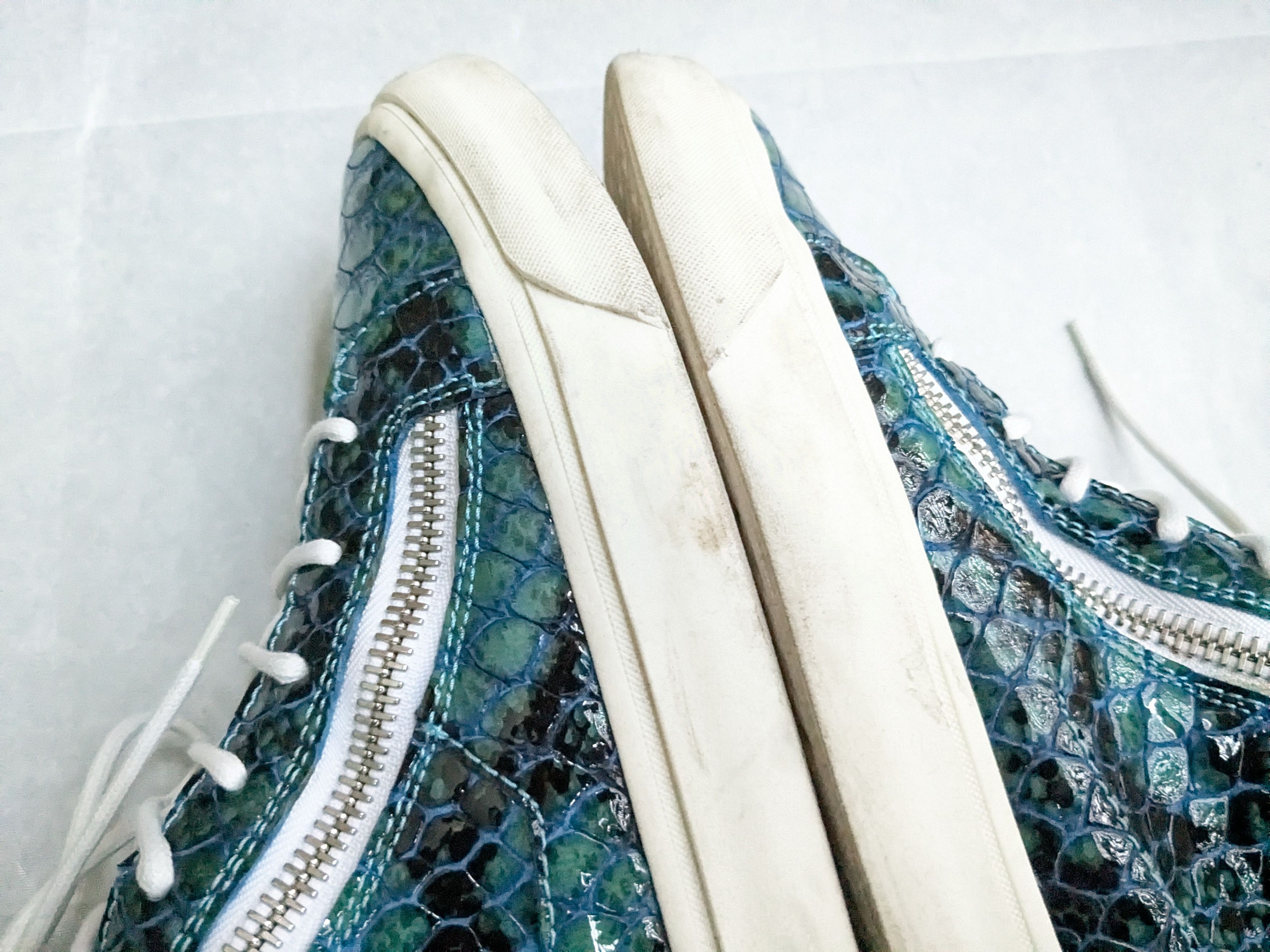 Giuseppe Zanotti Giuseppe Zanotti Sneakers Blue White 10 43 High Tops Snake Size US 10 / EU 43 - 10 Thumbnail