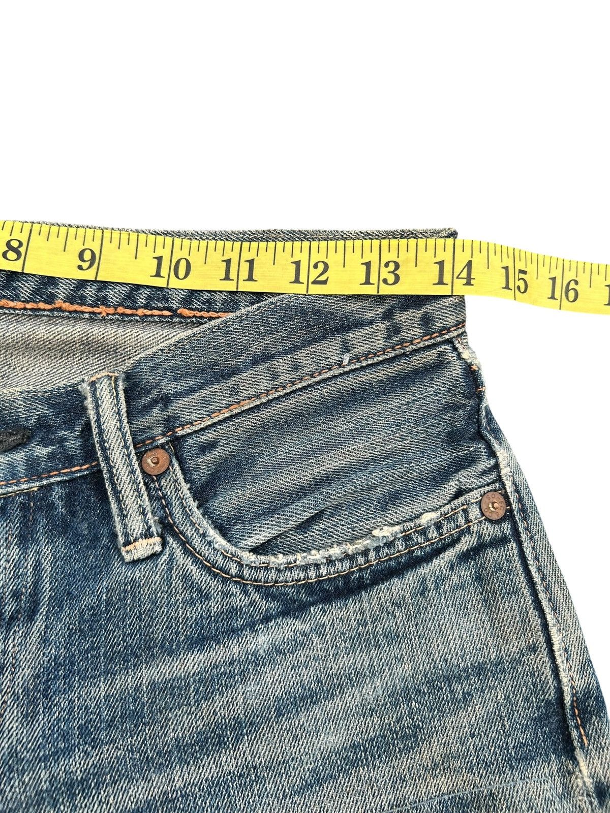 Kapital Vintage Full Count Selvedge Distressed Lowrise Denim Jeans Size US 28 / EU 44 - 19 Thumbnail