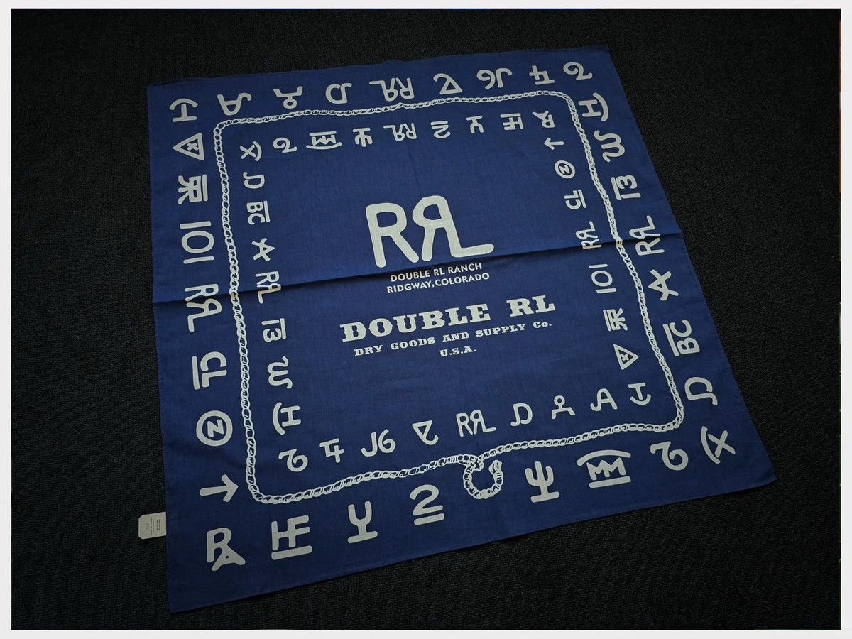 RRL Ralph Lauren RRL Bandana COTTON Scarf handkerchief Size ONE SIZE - 2 Thumbnail